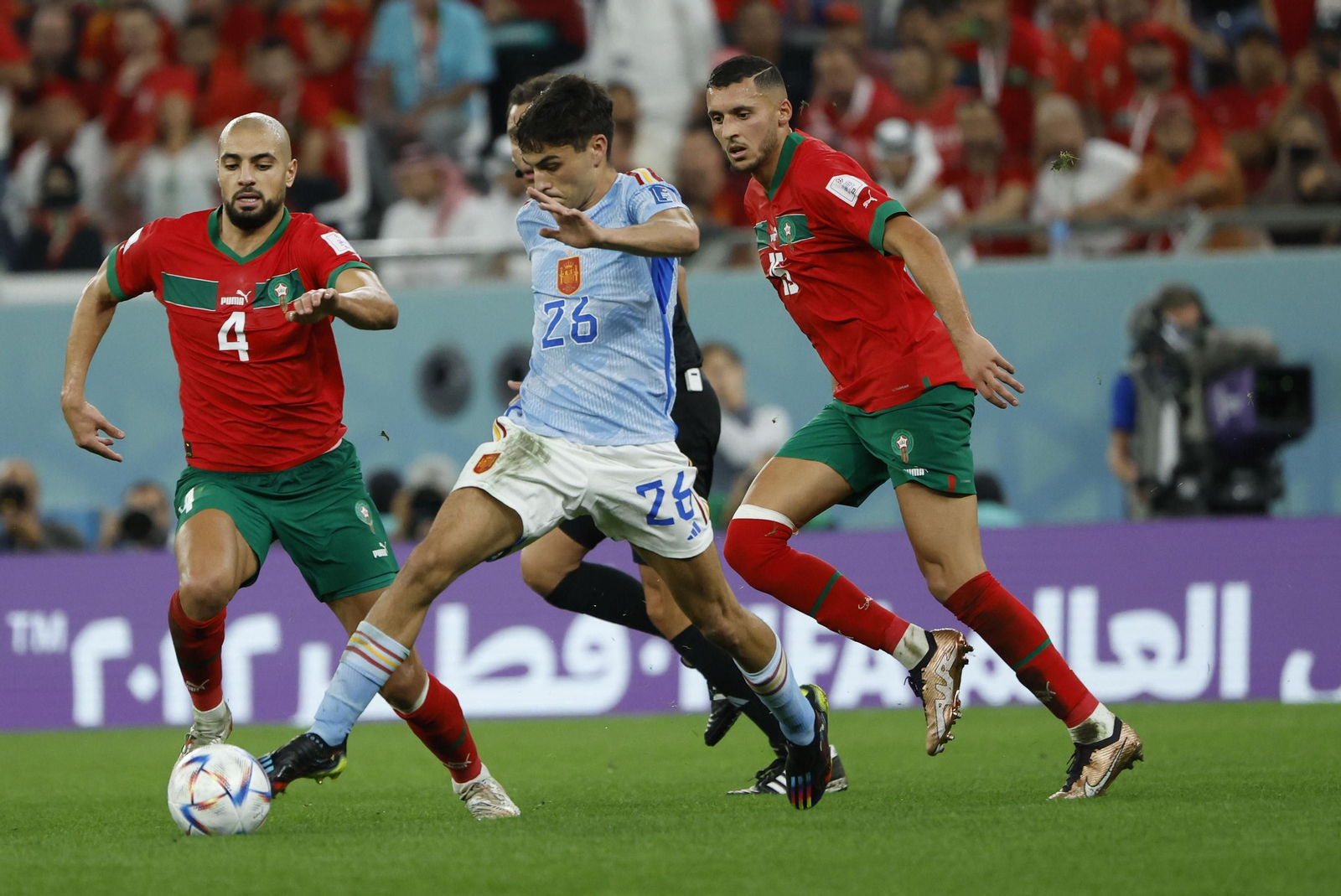 Fotos del Marruecos-España en octavos del Mundial de Qatar