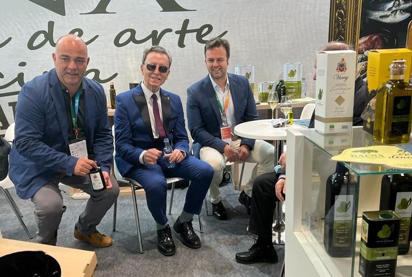 José Ortega Cano, en el stand de la DO Baena en el Salón Gourmets de Madrid.