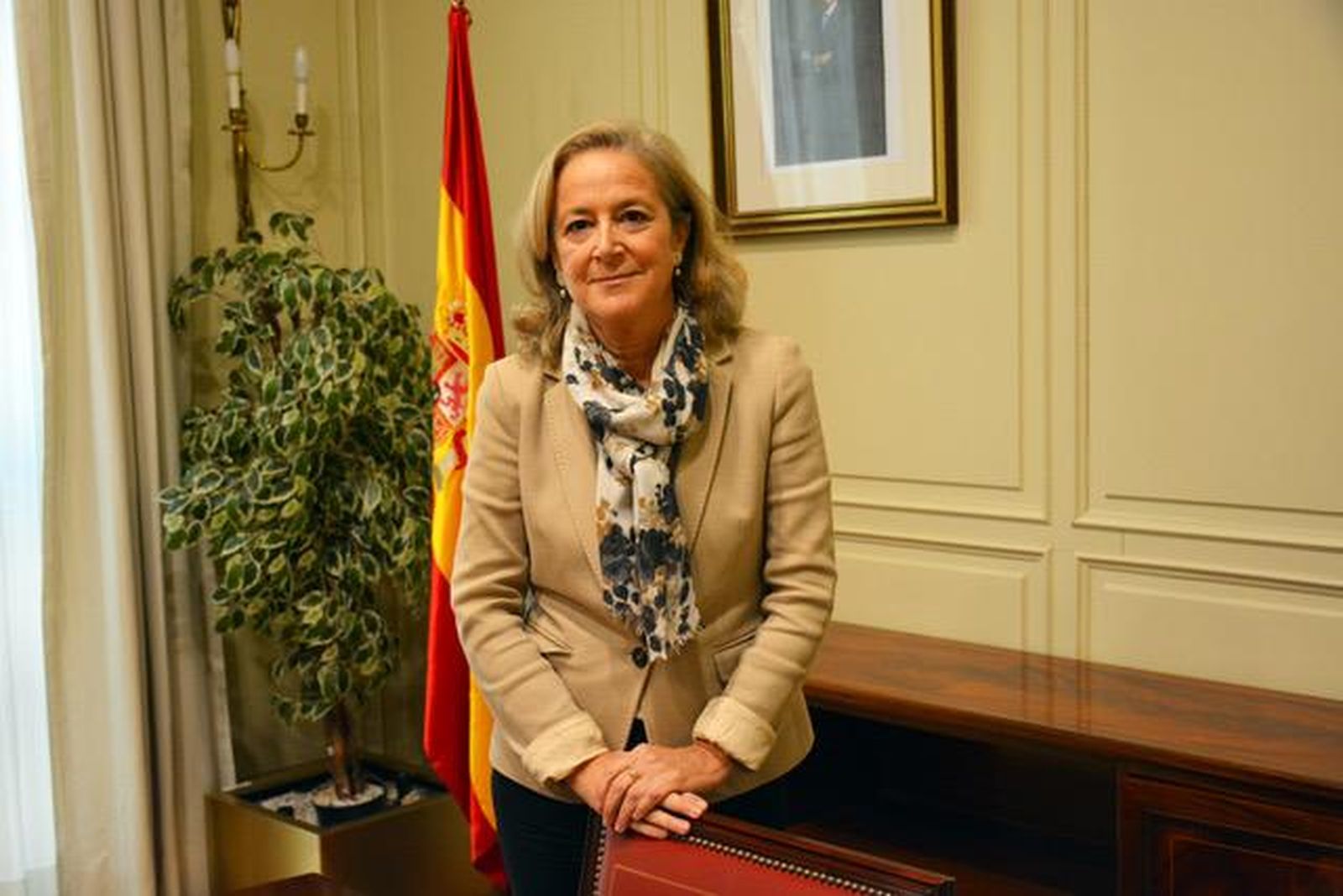 María Luisa Alejandre, en su despacho