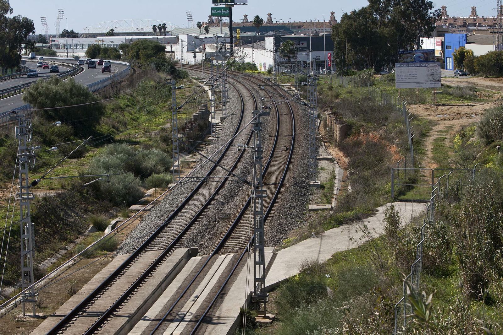 Imagen de archivo de la zona en la que están por terminar los enlaces entre la CA-33 y Fadridas.