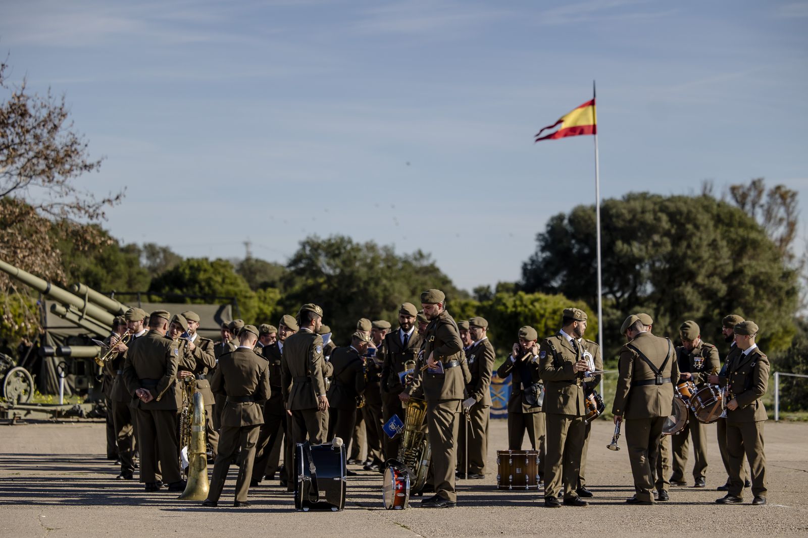 Las imágenes de la multitudinaria Jura de Bandera en Camposoto