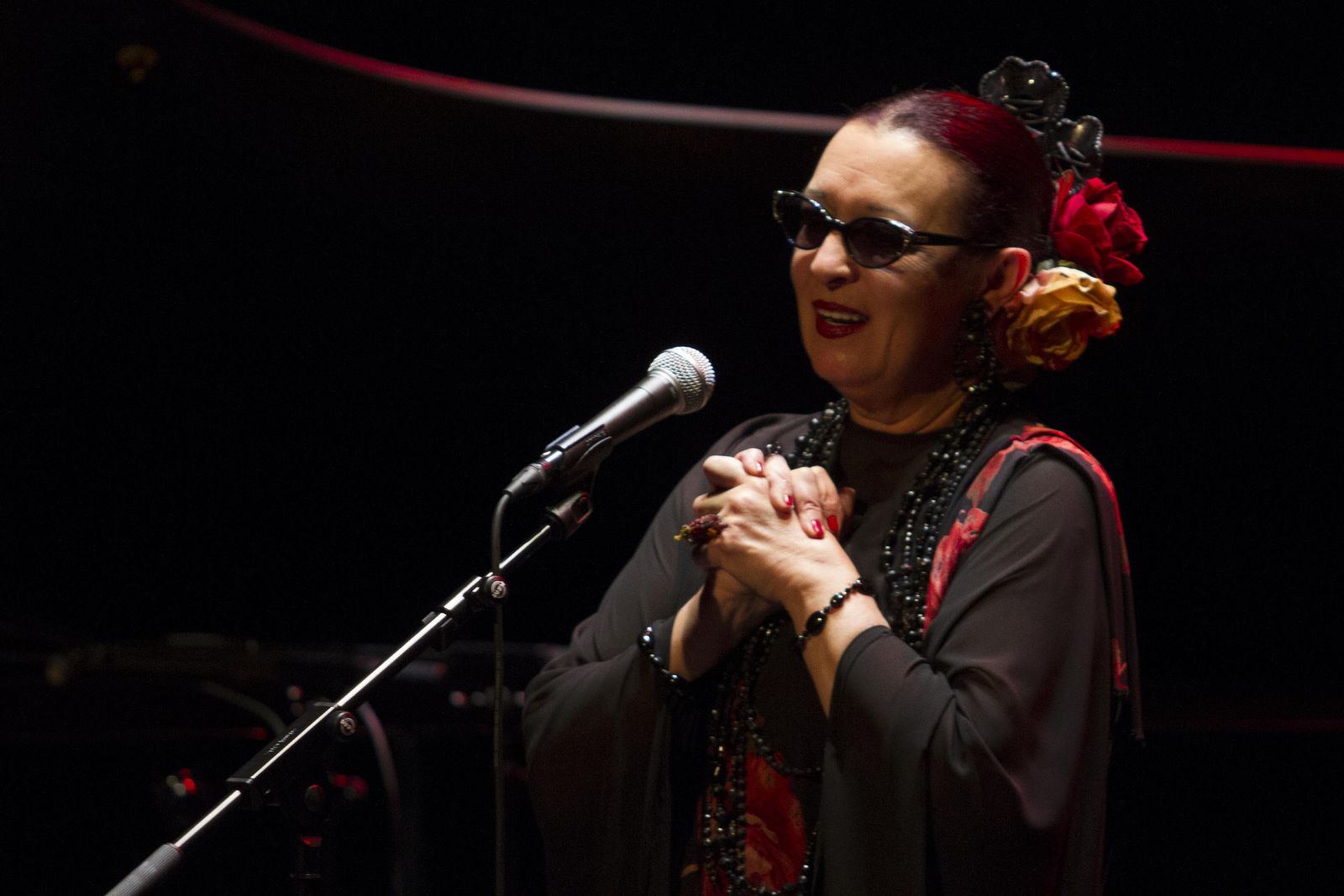 Martirio, durante un concierto en Granada.