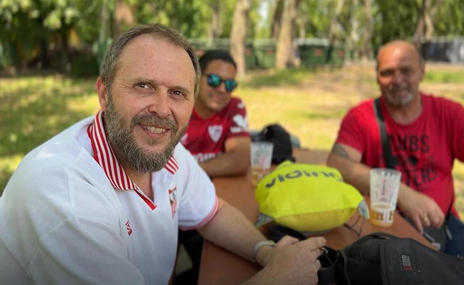 Las fotos de la afición del Sevilla en Budapest