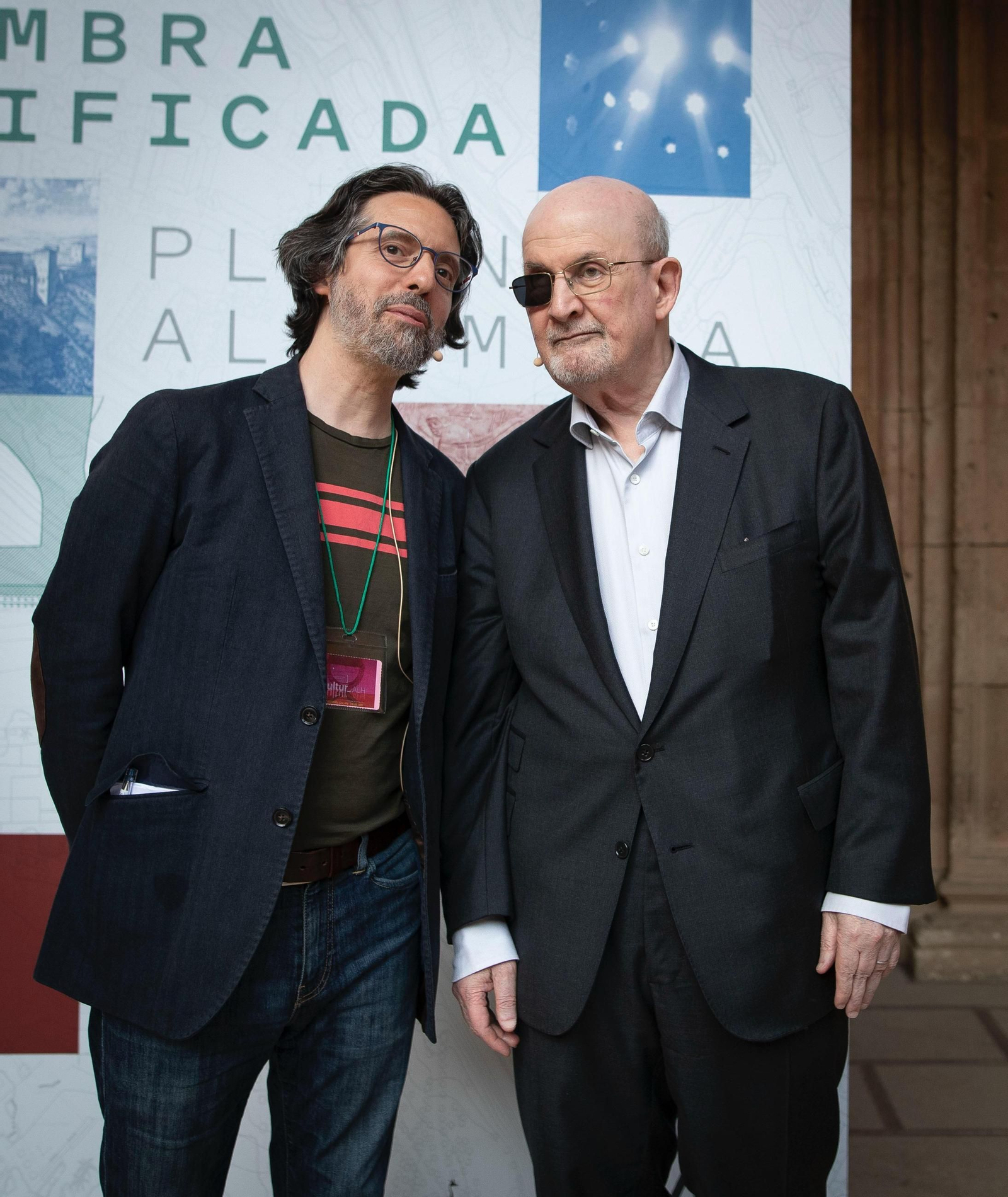 Salman Rushdie inaugura cultur_ALH en el Palacio de Carlos V de Granada: las imágenes