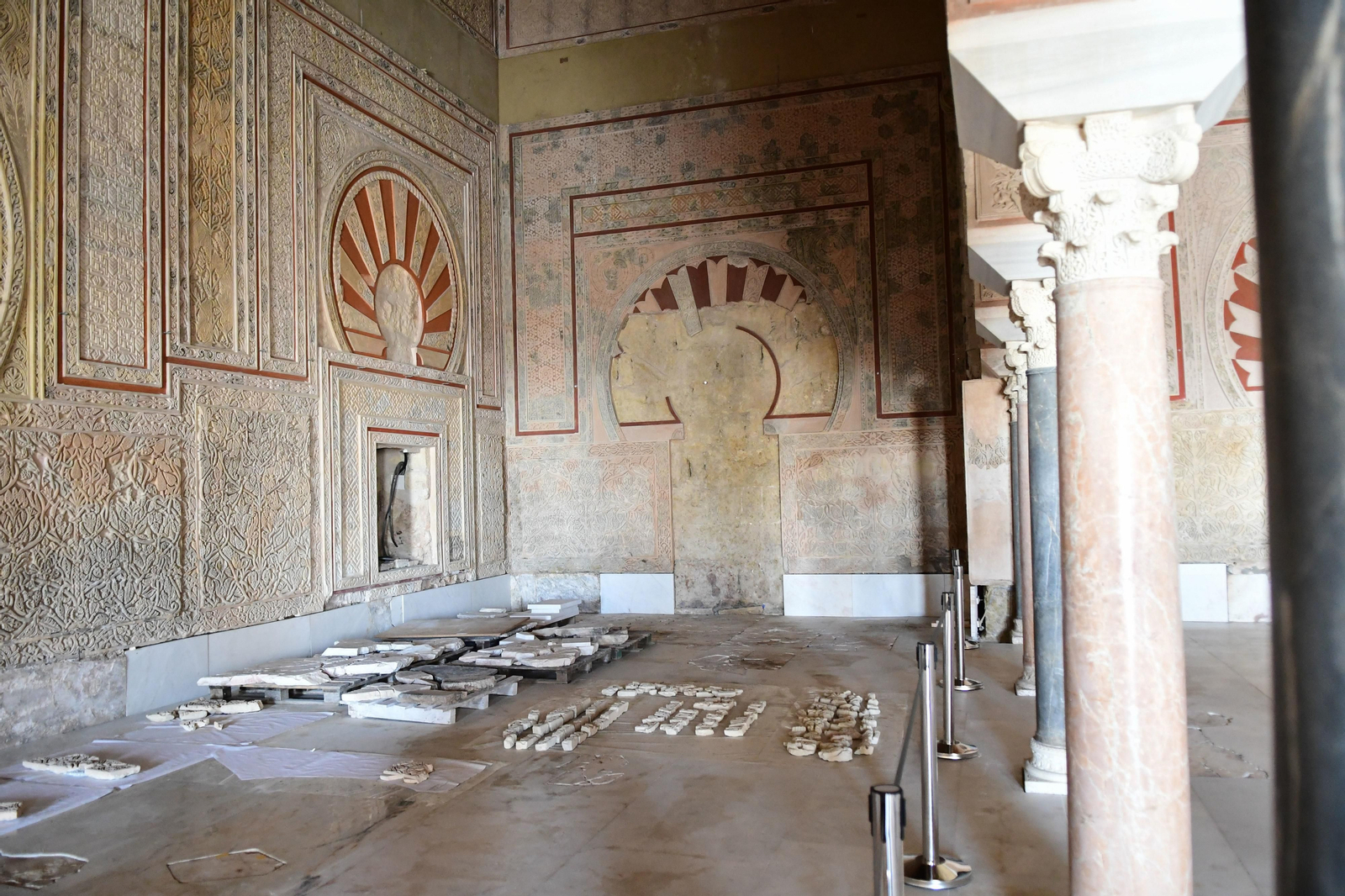 La restauración del Salón Rico de Medina Azahara, en imágenes