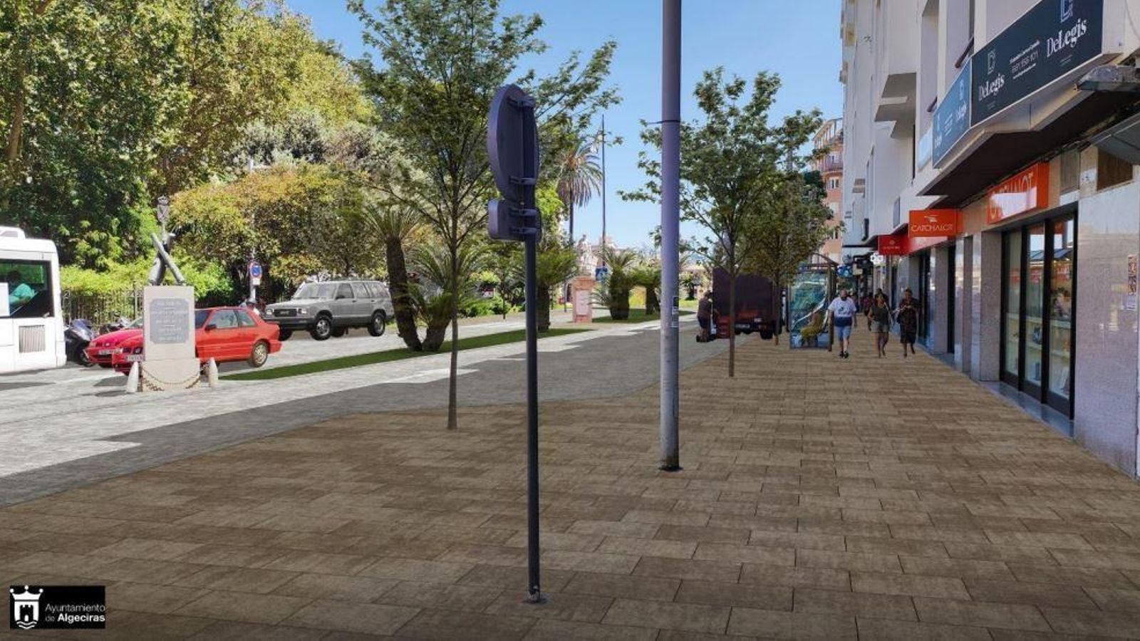 La Avenida Blas Infante con la configuración prevista tras la reforma.