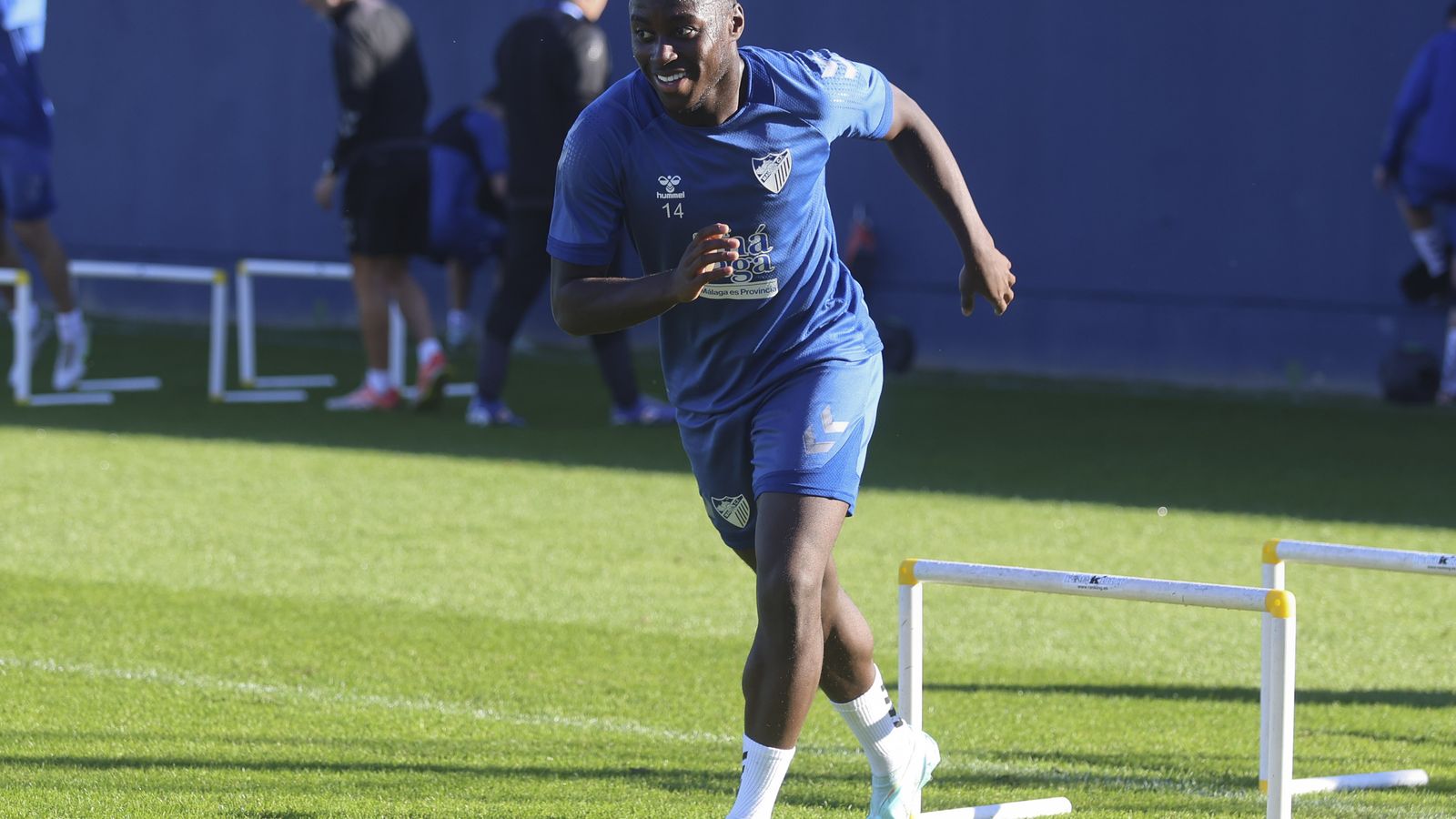 Appiah durante su también fallida cesión al Málaga