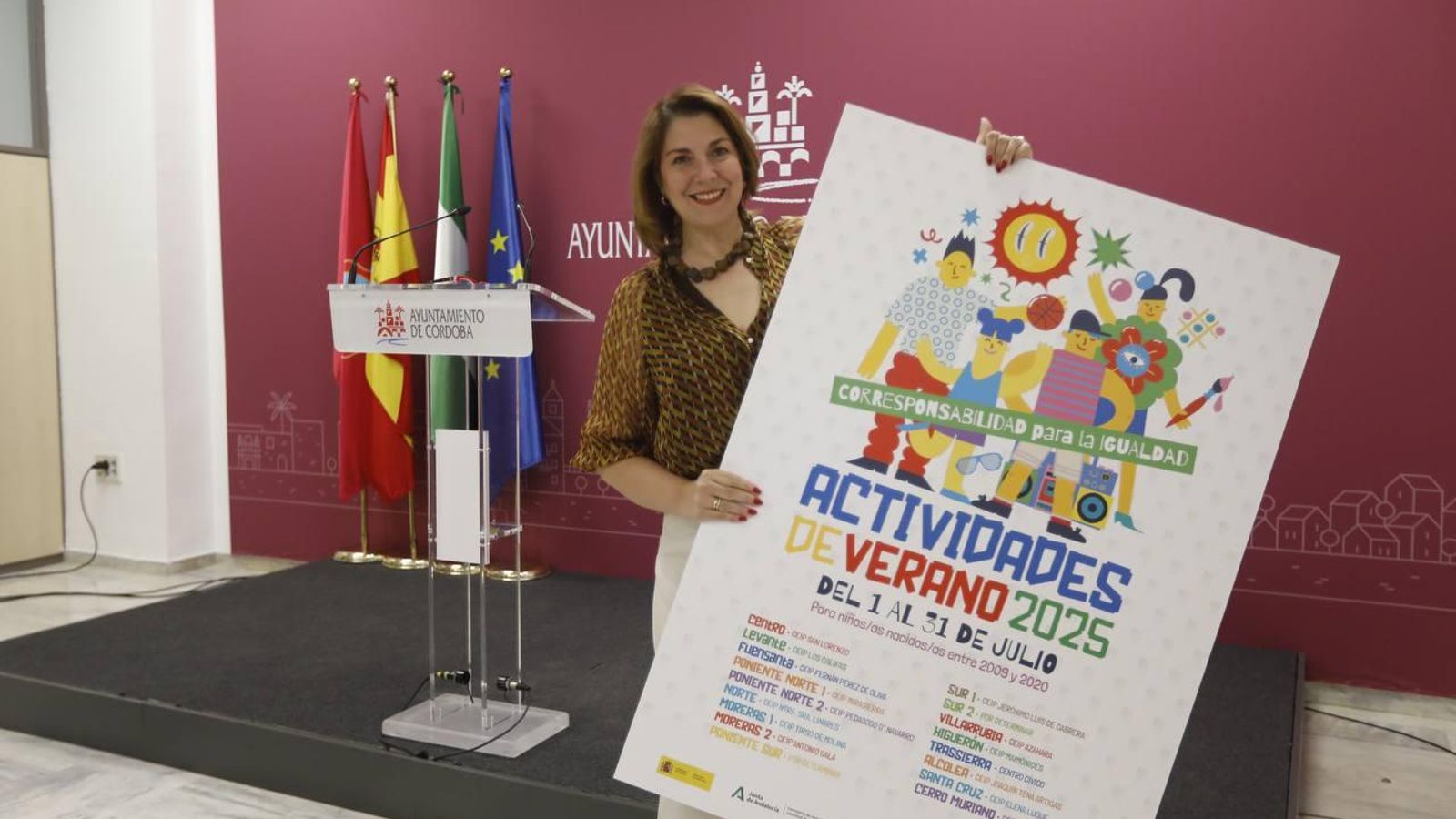 Eva Contador presenta las escuelas de verano.