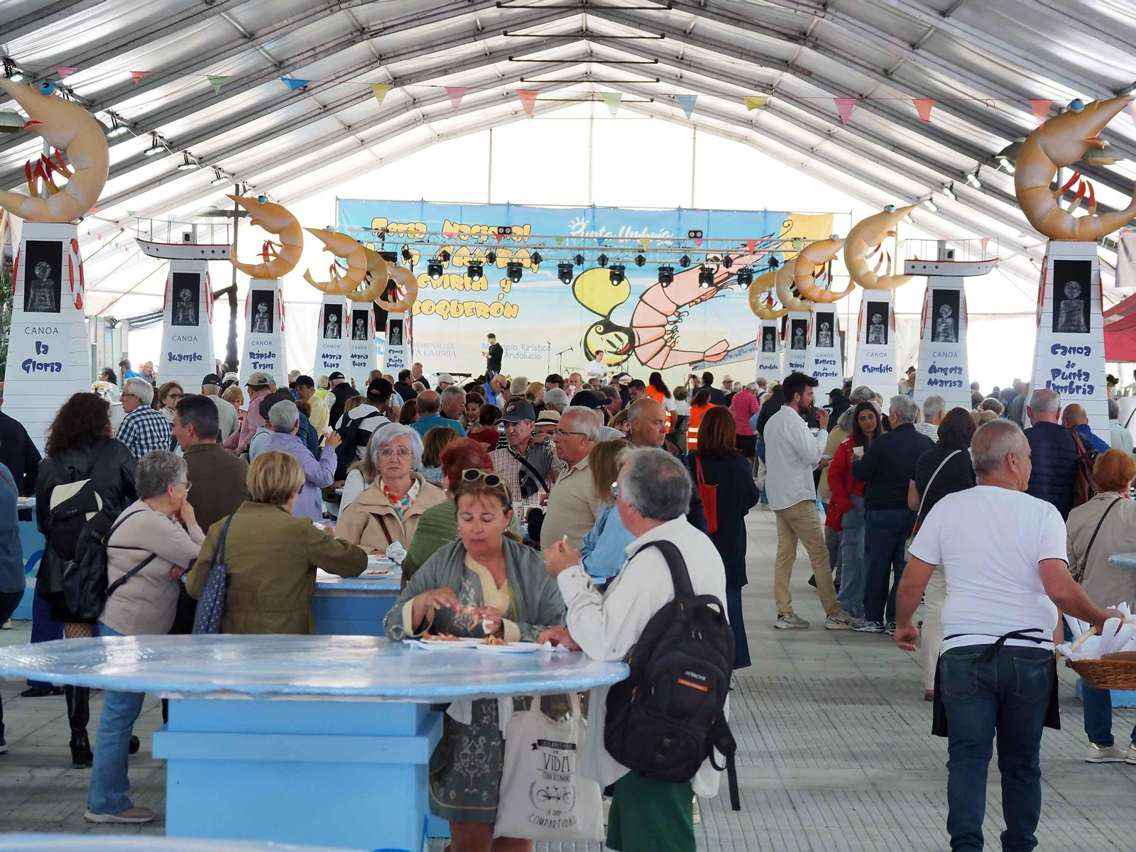Las mejores fotografías del primer día de la Feria de la Gamba de Punta Umbría