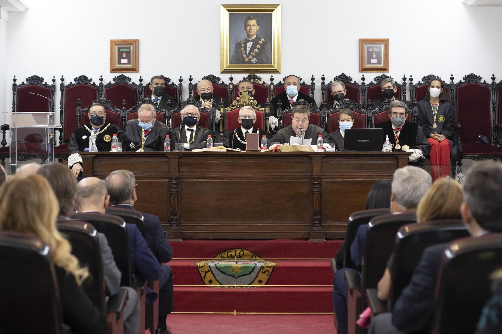 Imagen durante un acto en la Real Academia de Jurisprudencia y Legislación de Granada