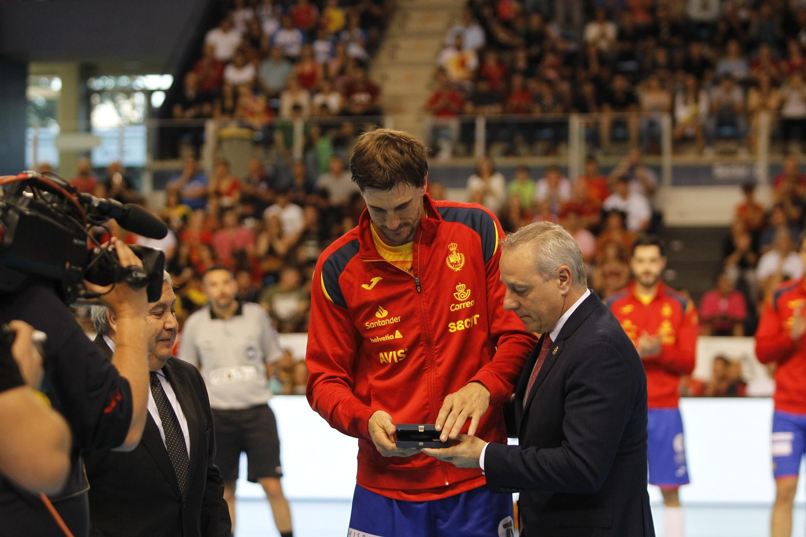 Fotogalería España-Suecia. Balonmano. Palacio Juegos Mediterráneos. Almería