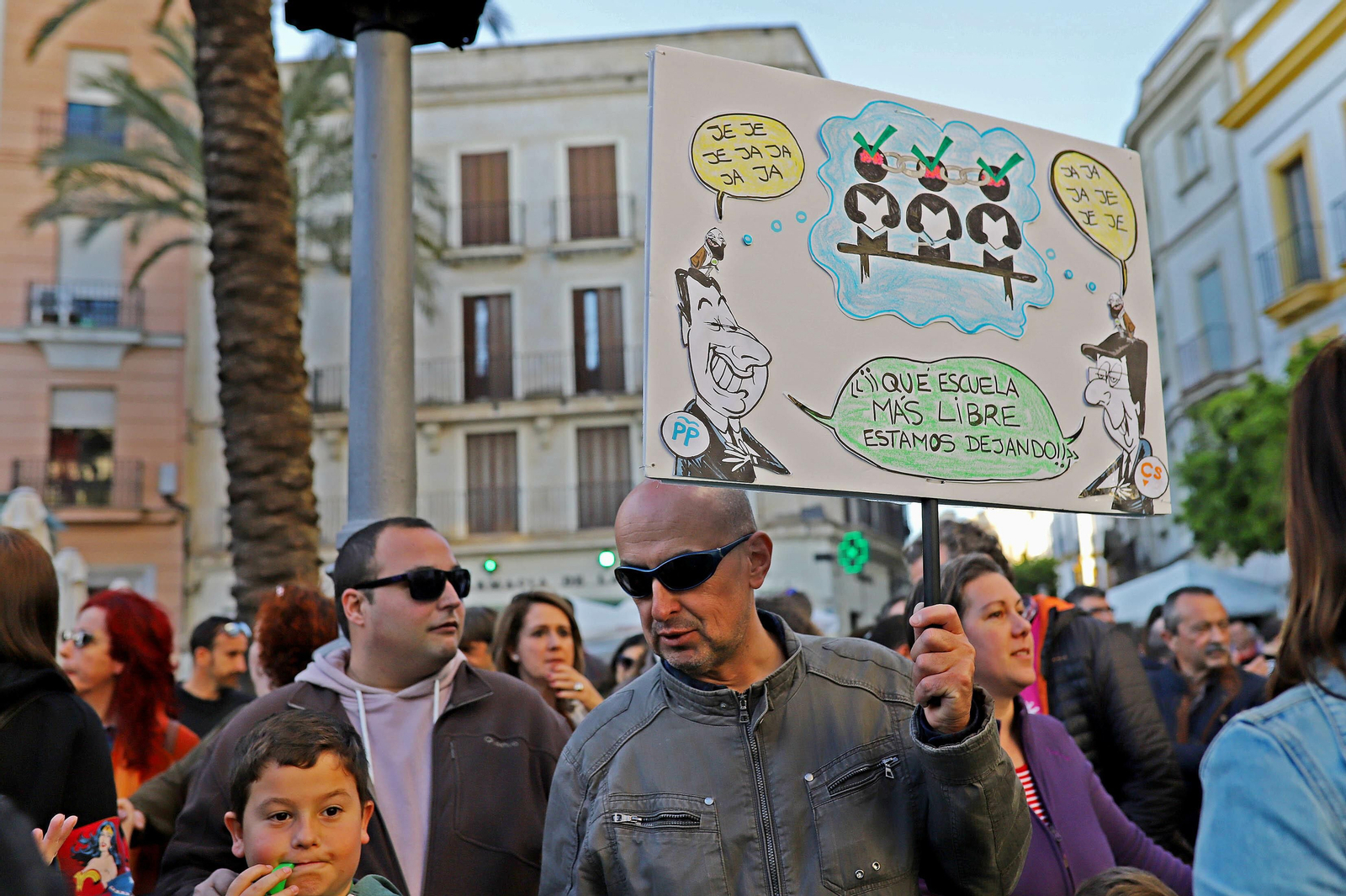 Protestas en Jerez contra el nuevo decreto de escolarización
