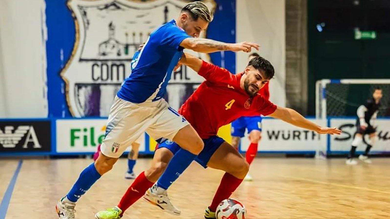 Esteban también fue de la partida con España en tierras italianas.
