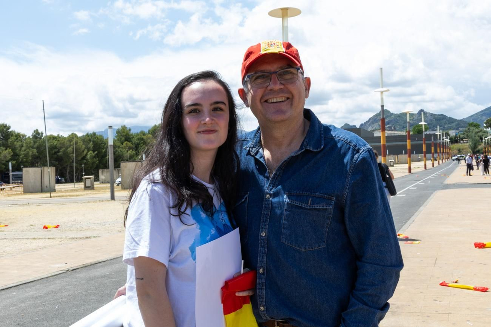 Exhibición de la Patrulla Aspa del Ejército del Aire y del Espacio con motivo del 1.200 aniversario de la capitalidad de Jaén