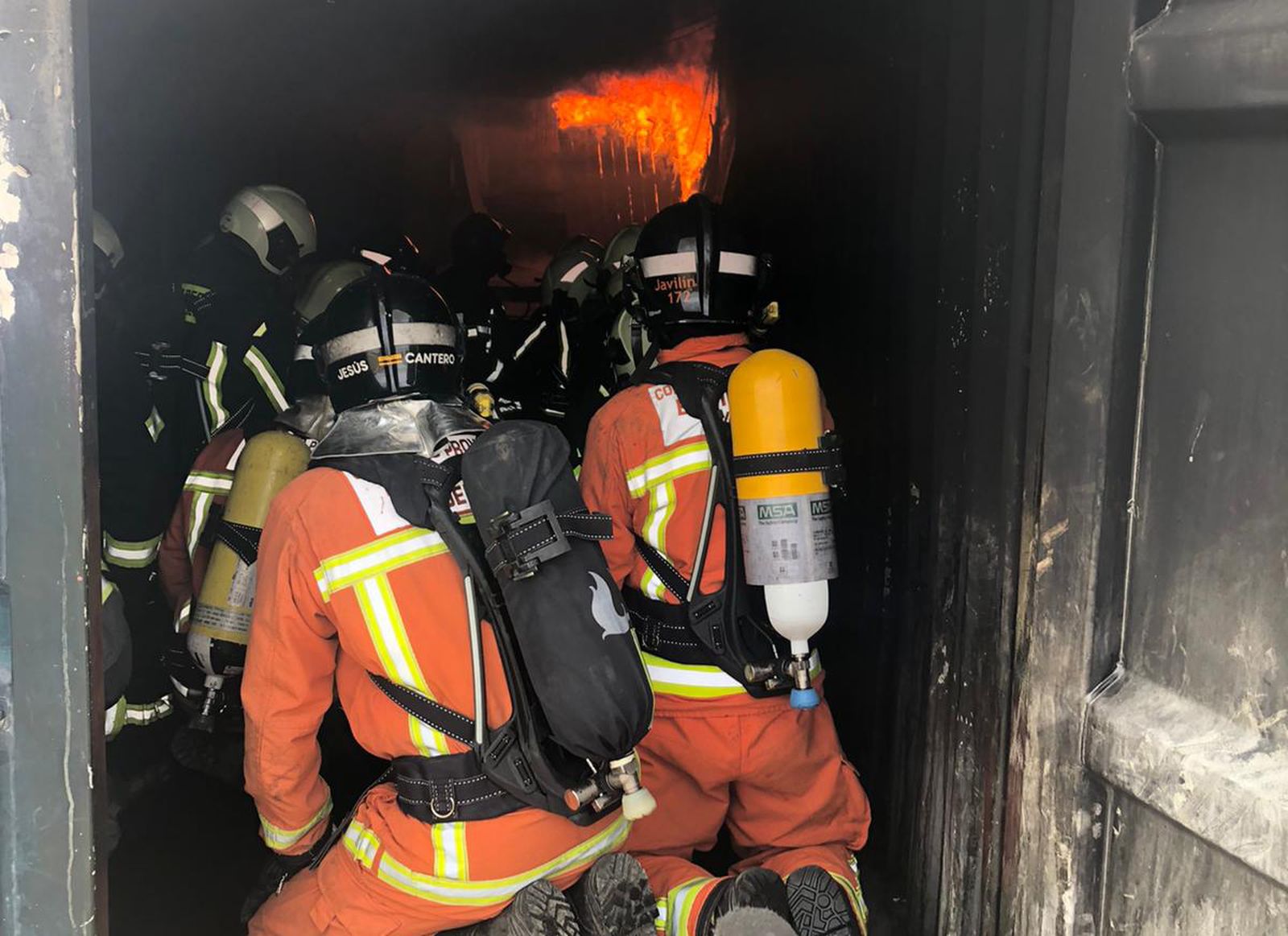 Imagen de archivo de una intervención del Consorcio de Bomberos de Huelva