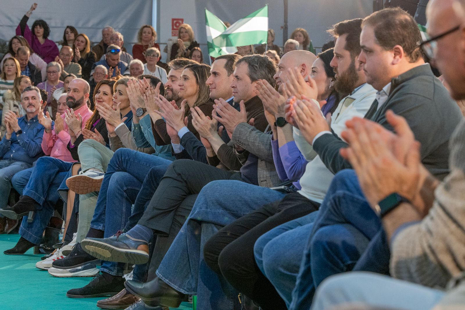 Acto en defensa de los servicios públicos para celebrar el 28F en Jaén