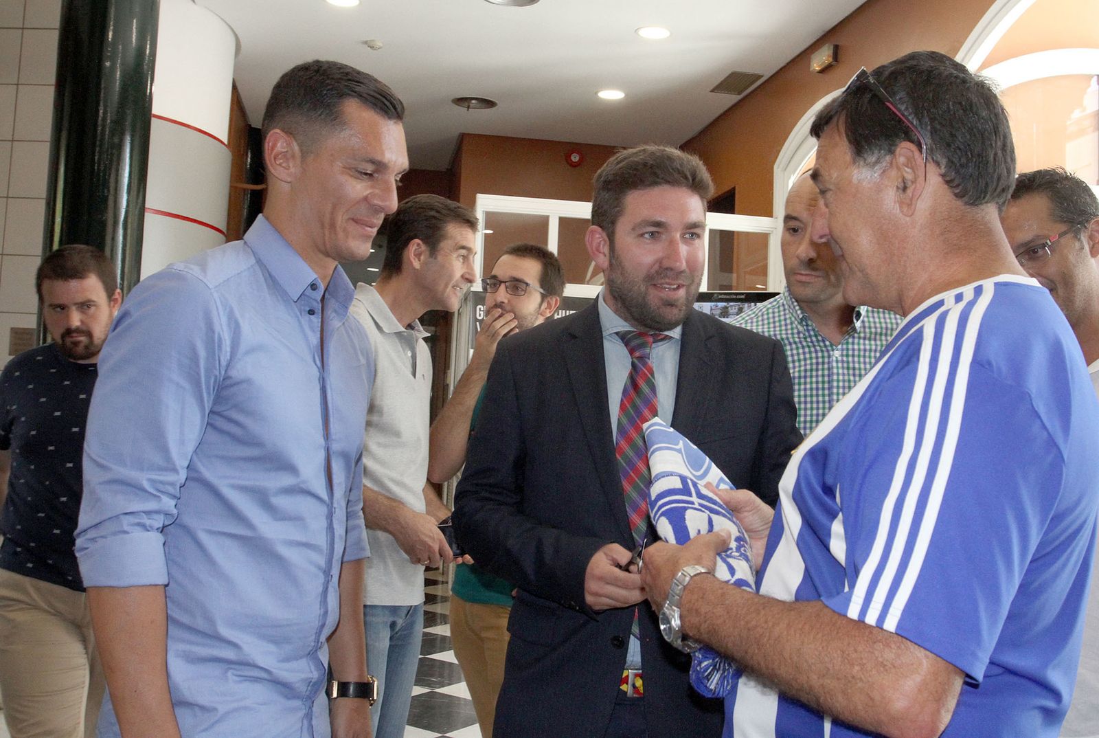 Presentación de Javi Casquero como nuevo entrenador del Recreativo de Huelva