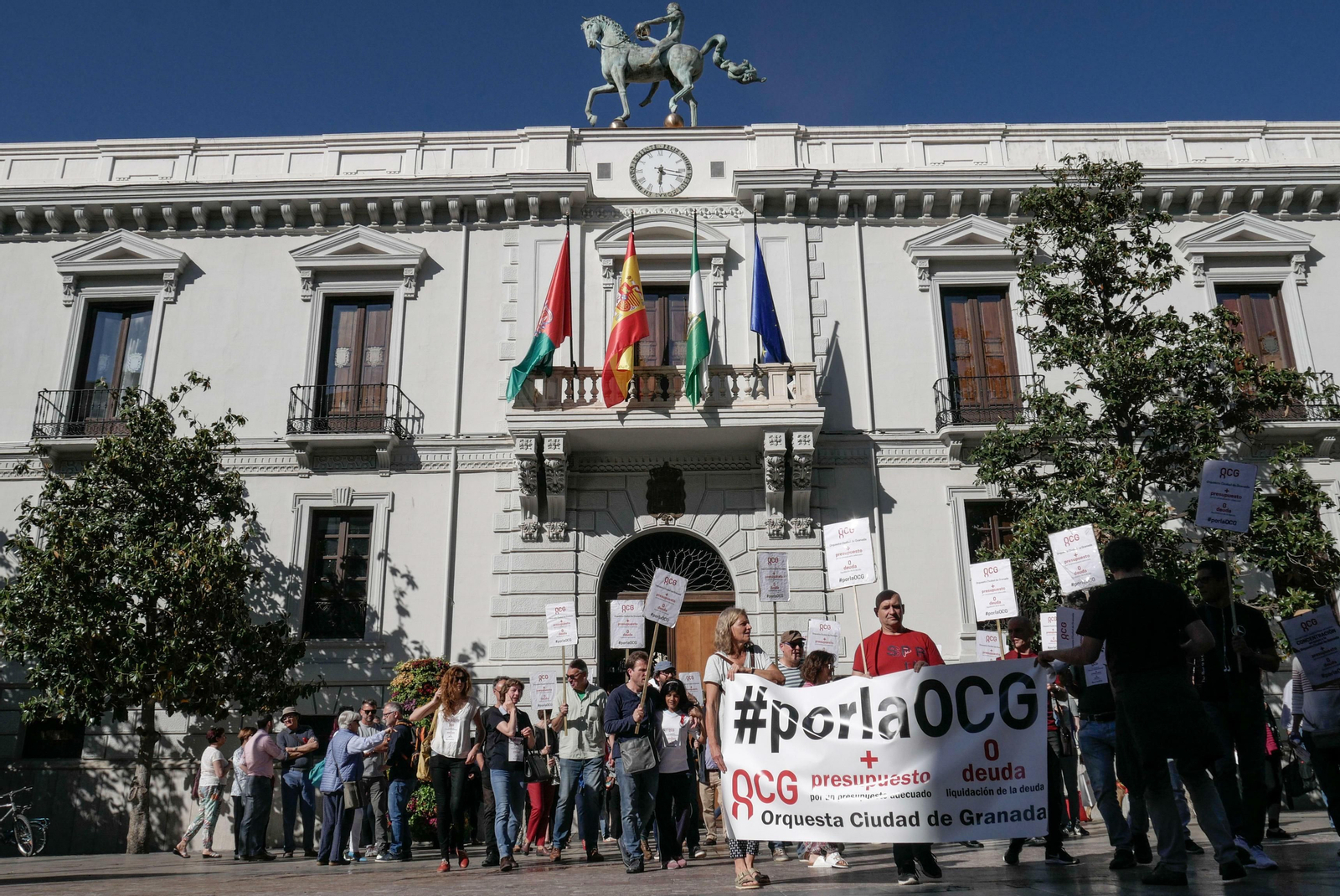 Imágenes de la protesta de la OGC Imágenes de la protesta de la OGC