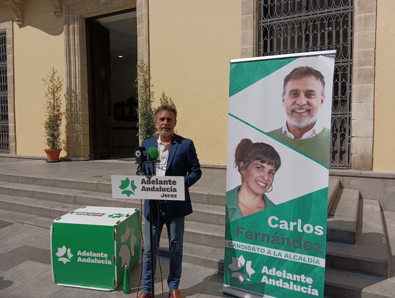 Carlos Fernández, candidato de Adelante Andalucía en Jerez.