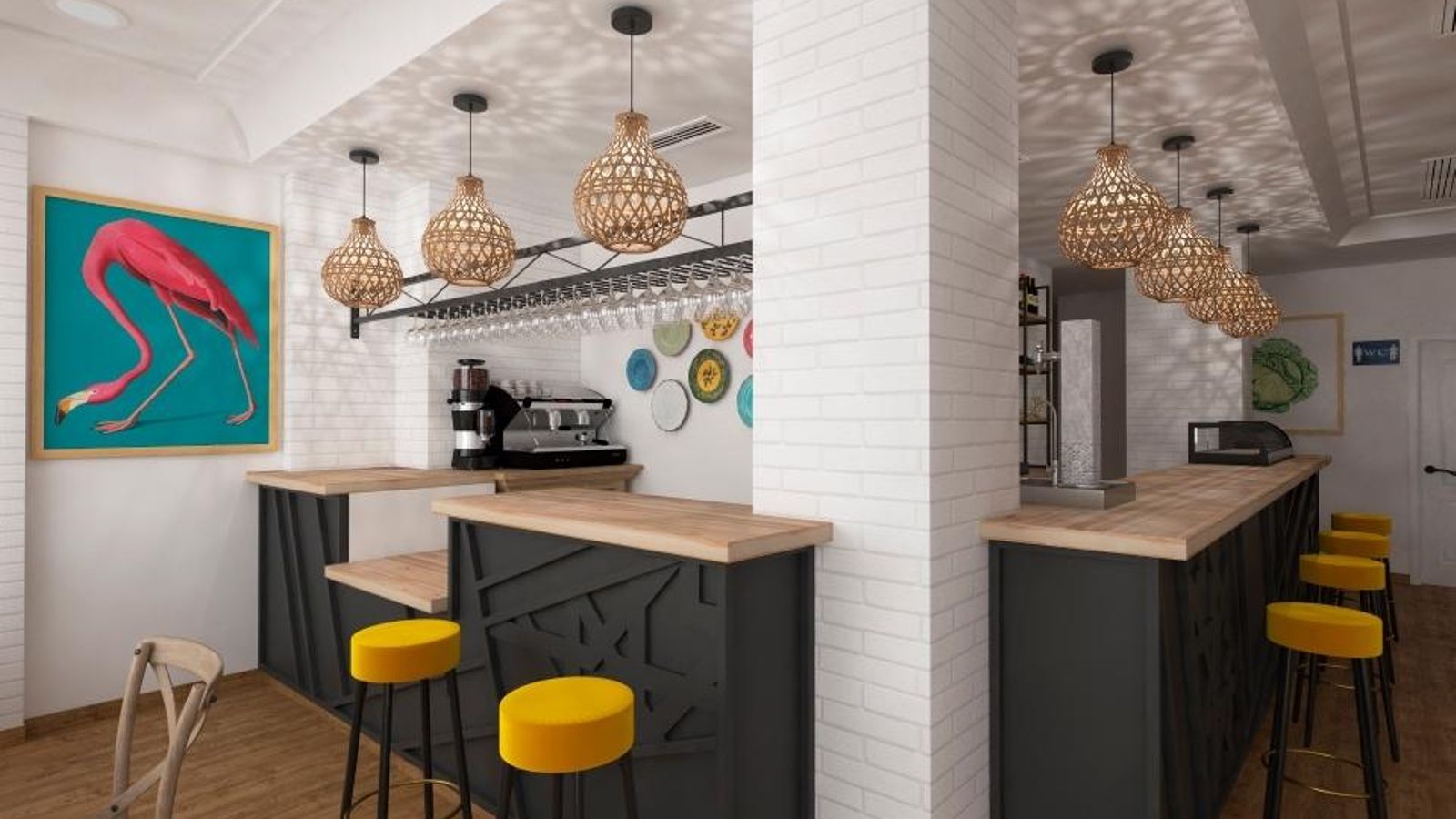 Recreación del interior de Nanita.