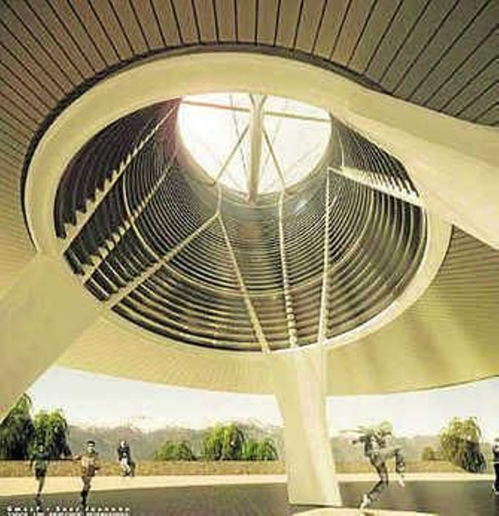 Gonzalo muestra el logo de su empresa en una tableta digital.