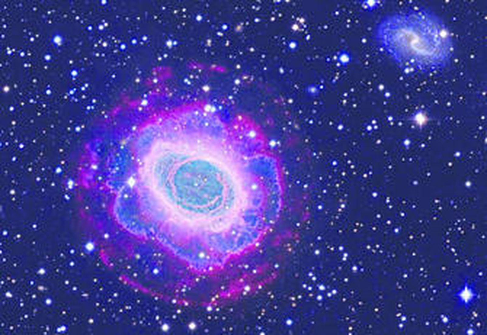 Imagen de la nebulosa obtenida en el observatorio de Calar Alto. Es una de las más nítidas que se han obtenido en esta instalación.