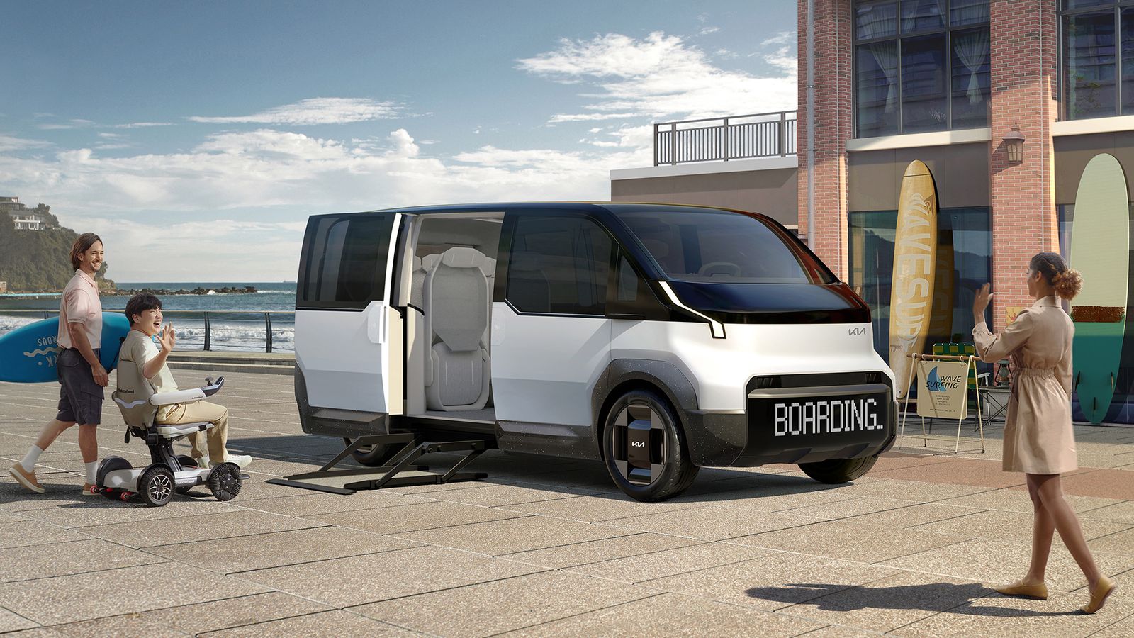 Con los PBV Kia volverá a contar con propuestas de vehículos comerciales. Habrá de, al menos, tres tamaños con la parte posterior adaptada a diferentes usos, incluyendo el traslado de pasajeros.