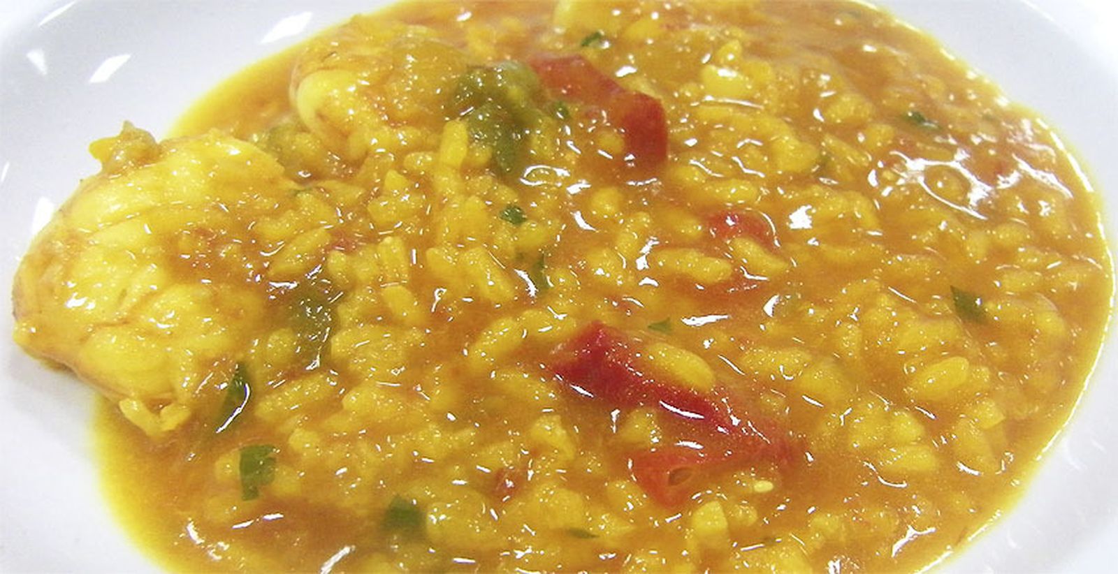 Arroz caldoso con langostinos