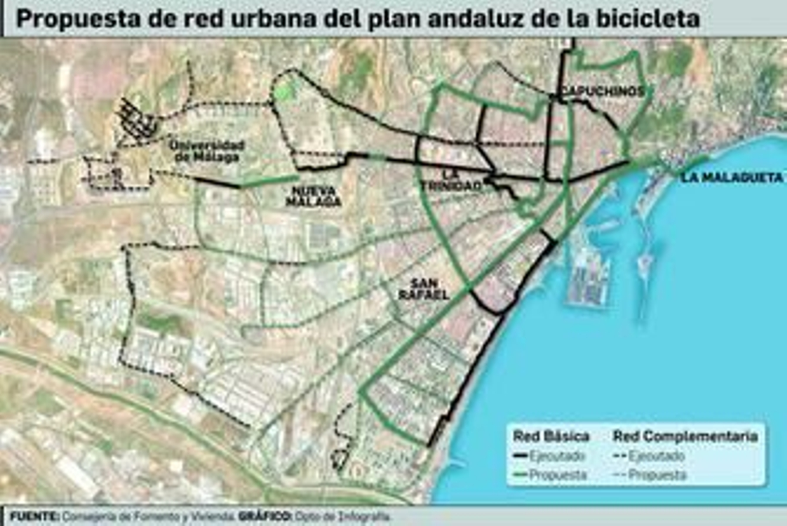 La Junta insta al Ayuntamiento a "liderar" el plan de carriles bici La Junta insta al Ayuntamiento a "liderar" el plan de carriles bici