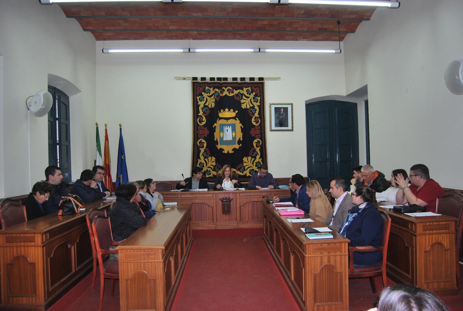 Sesión plenaria en el Ayuntamiento de Níjar.