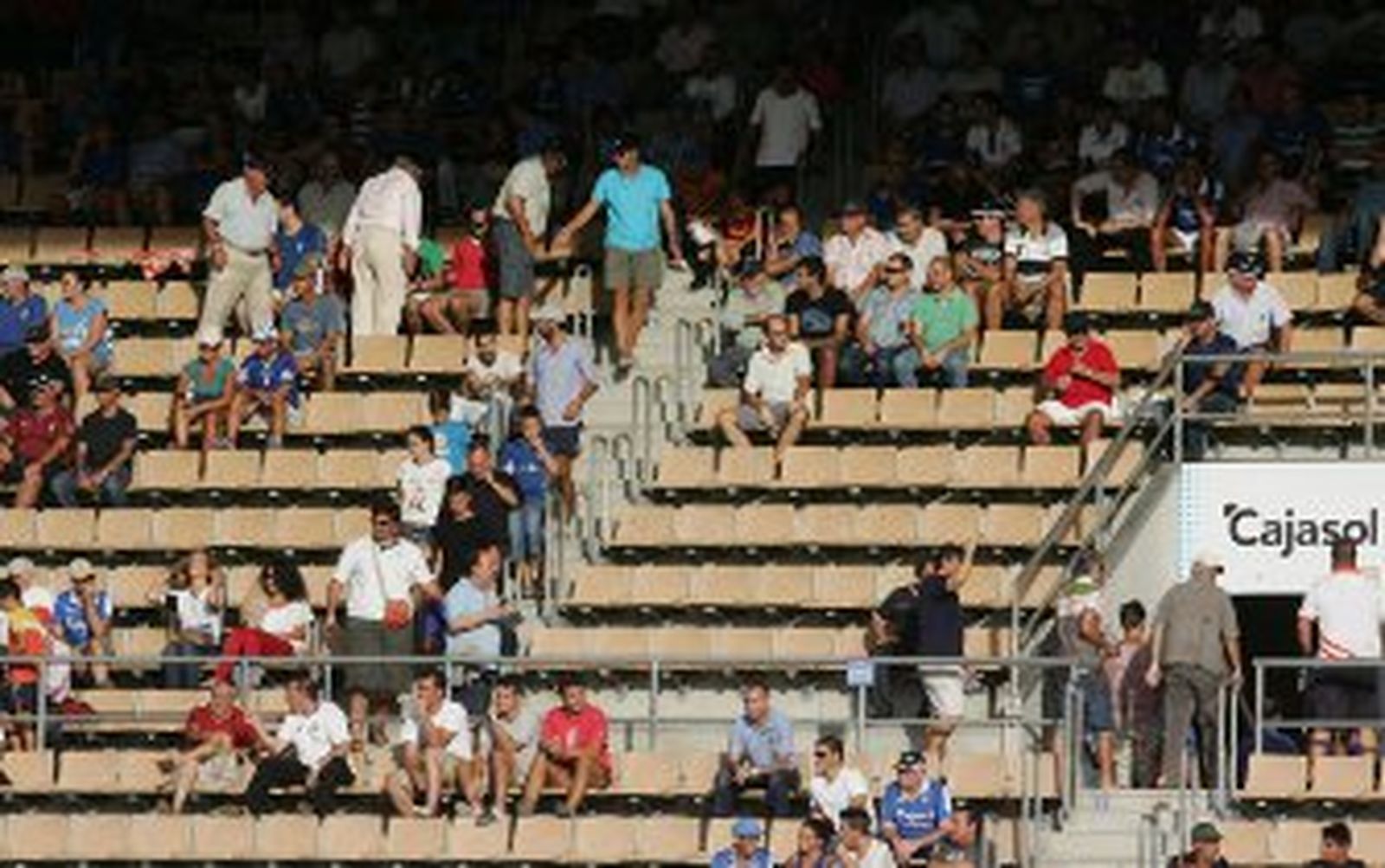 La afluencia al estadio, como en 2ª B