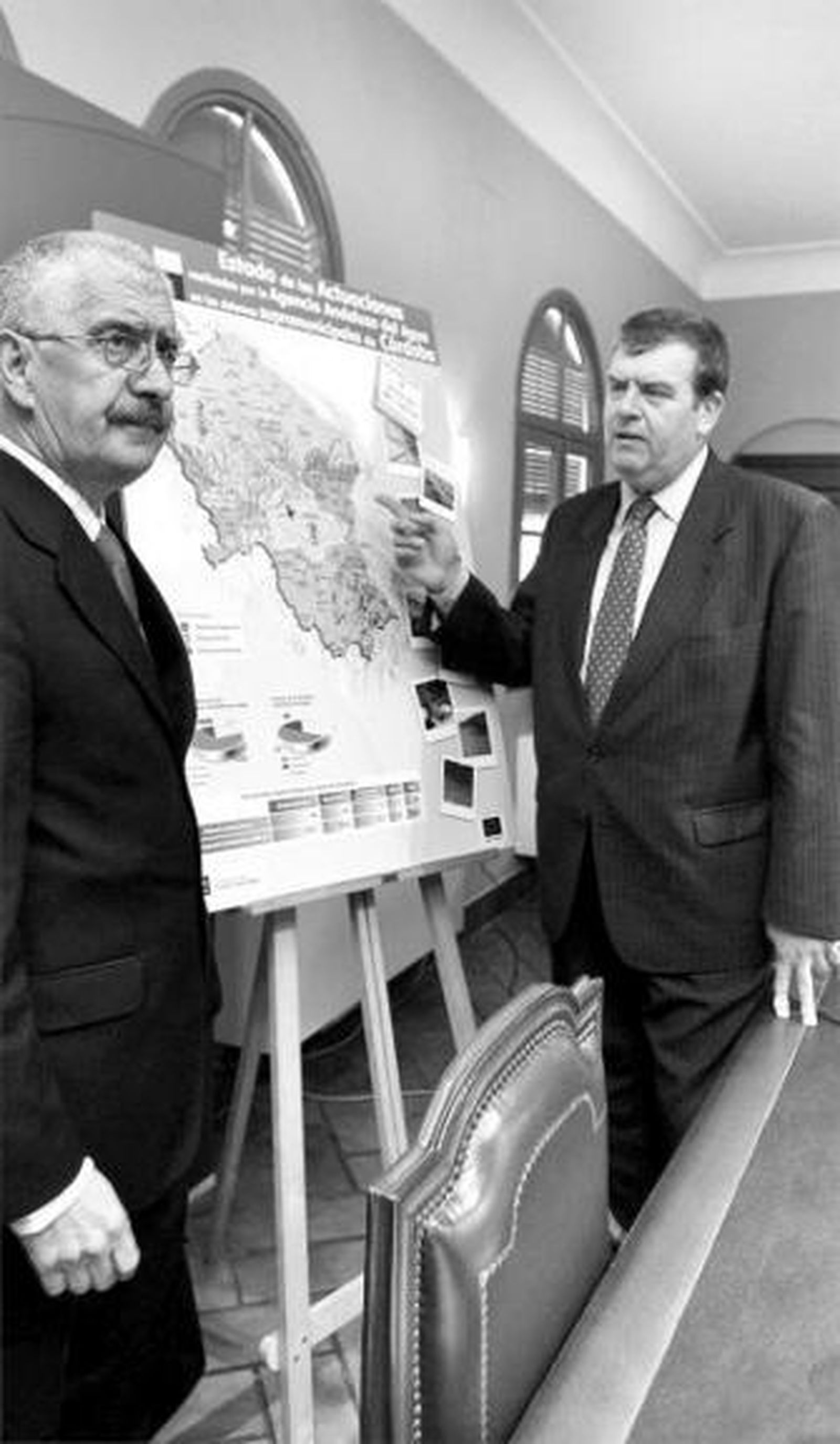 Castro y Rey, durante la presentación del plan de actuaciones.