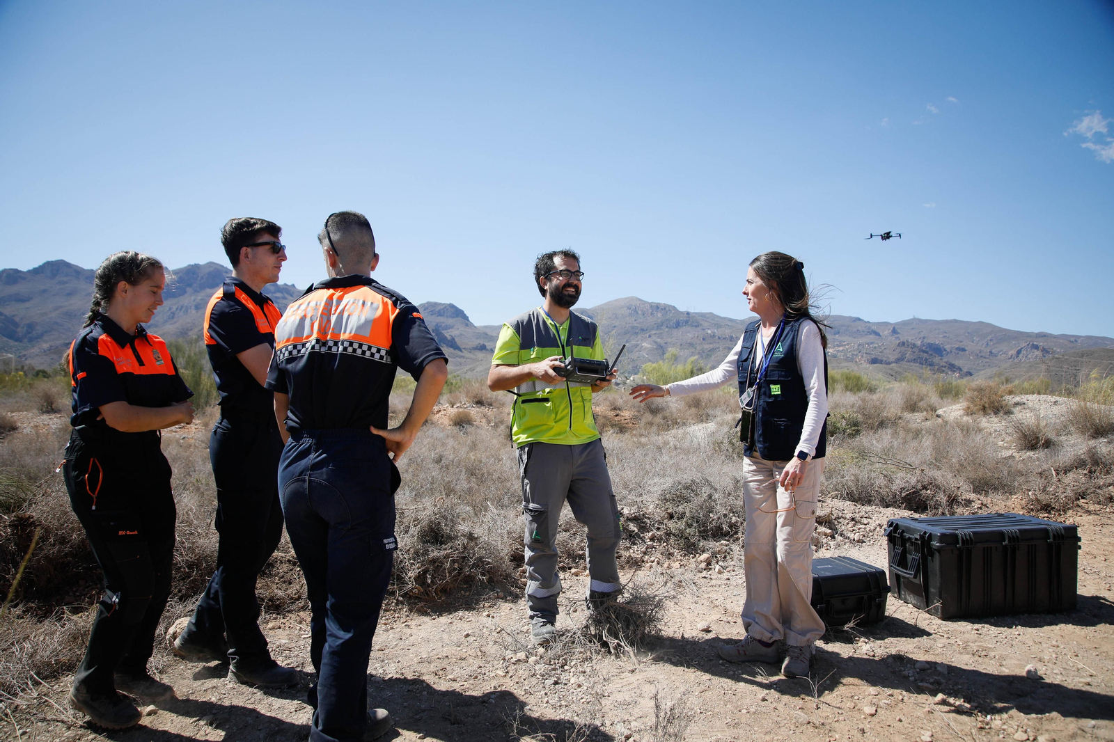 Así se ha vivido el simulacro de incendio forestal en Turre