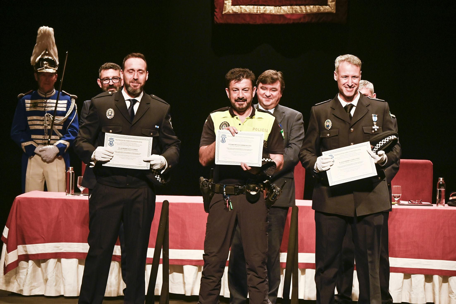 Imágenes del acto del Día de la Policía Local de Huelva