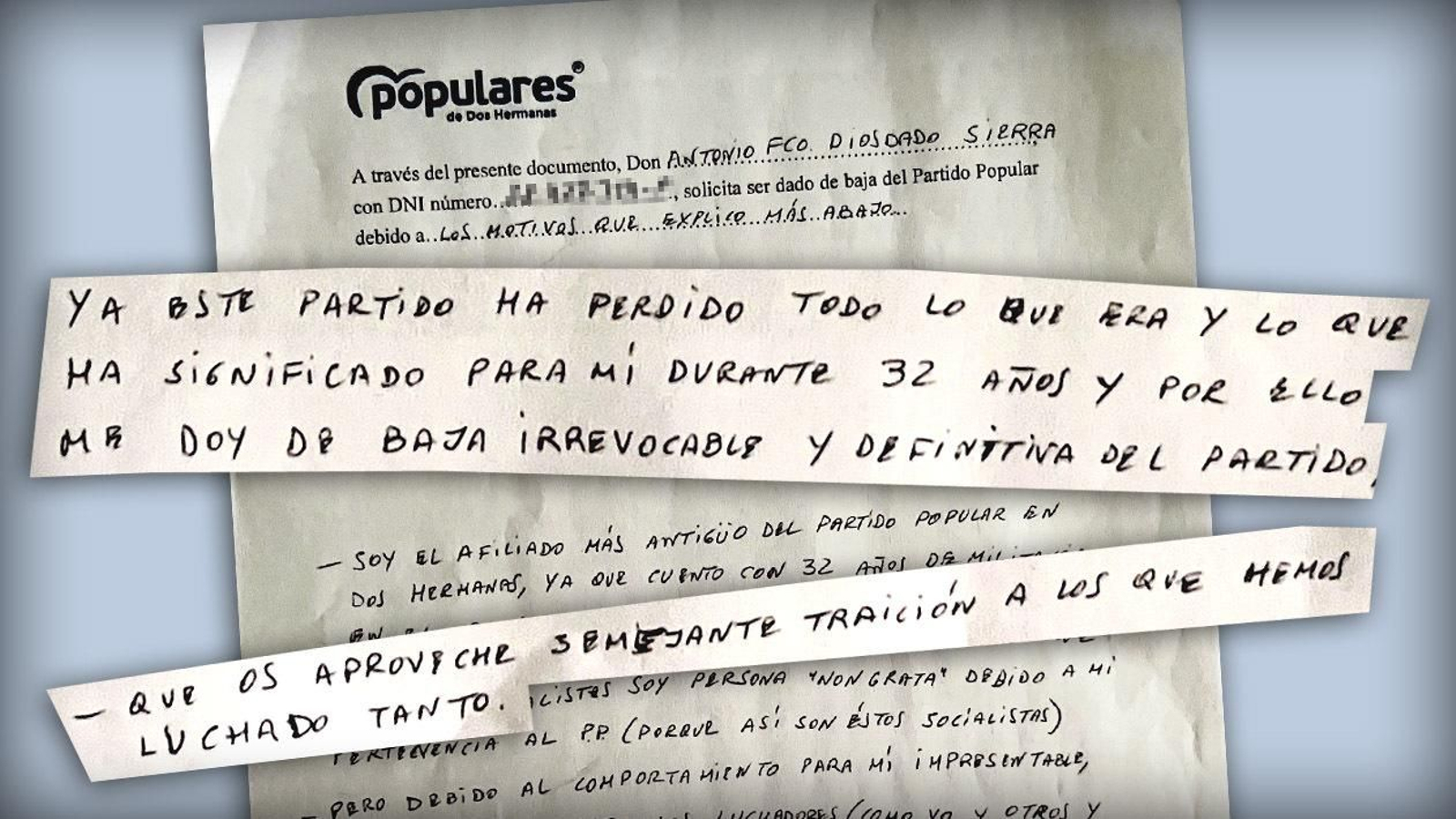 Extractos de la carta