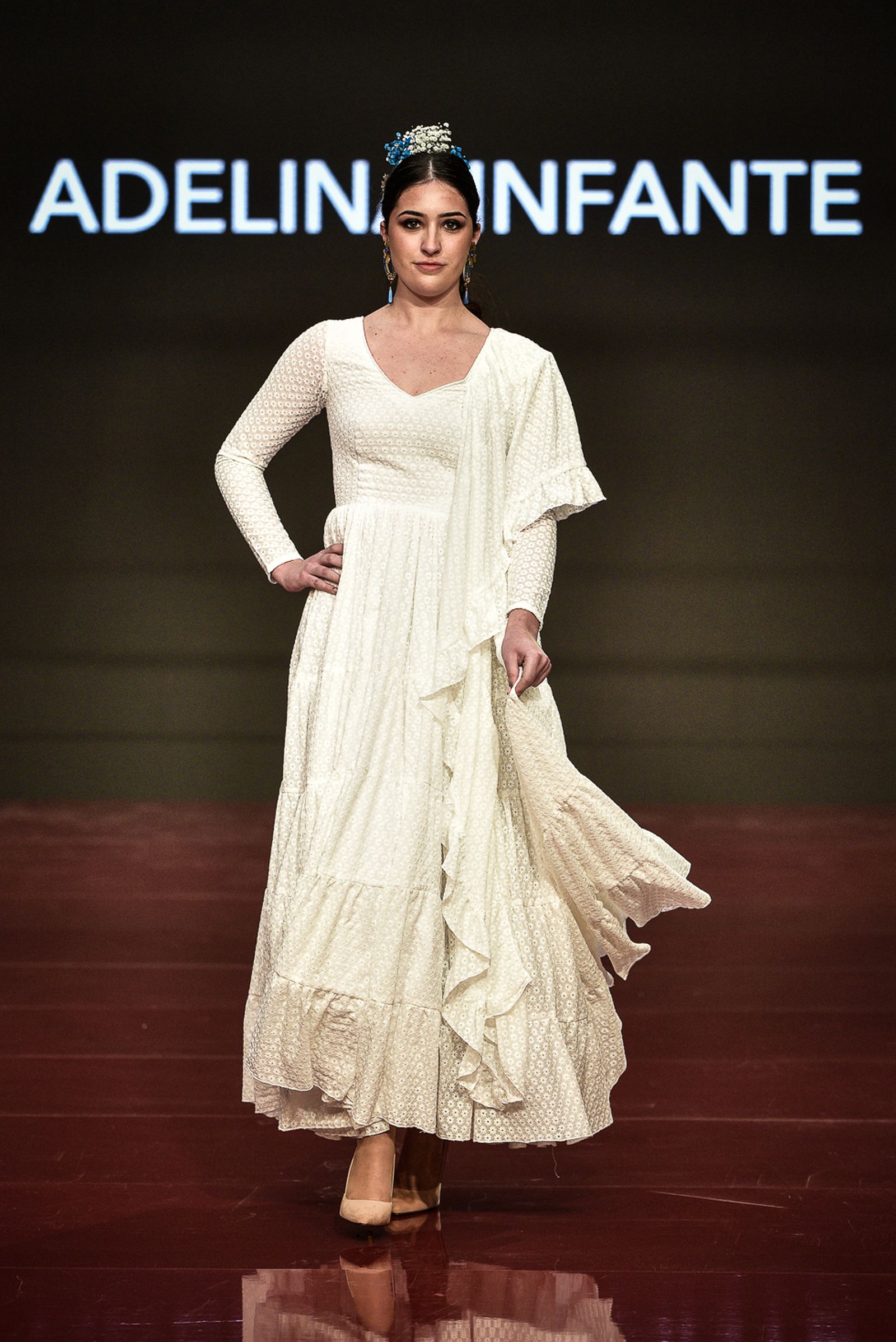 Imágenes de la inauguración de la Pasarela Flamenca en el patio del Ayuntamiento