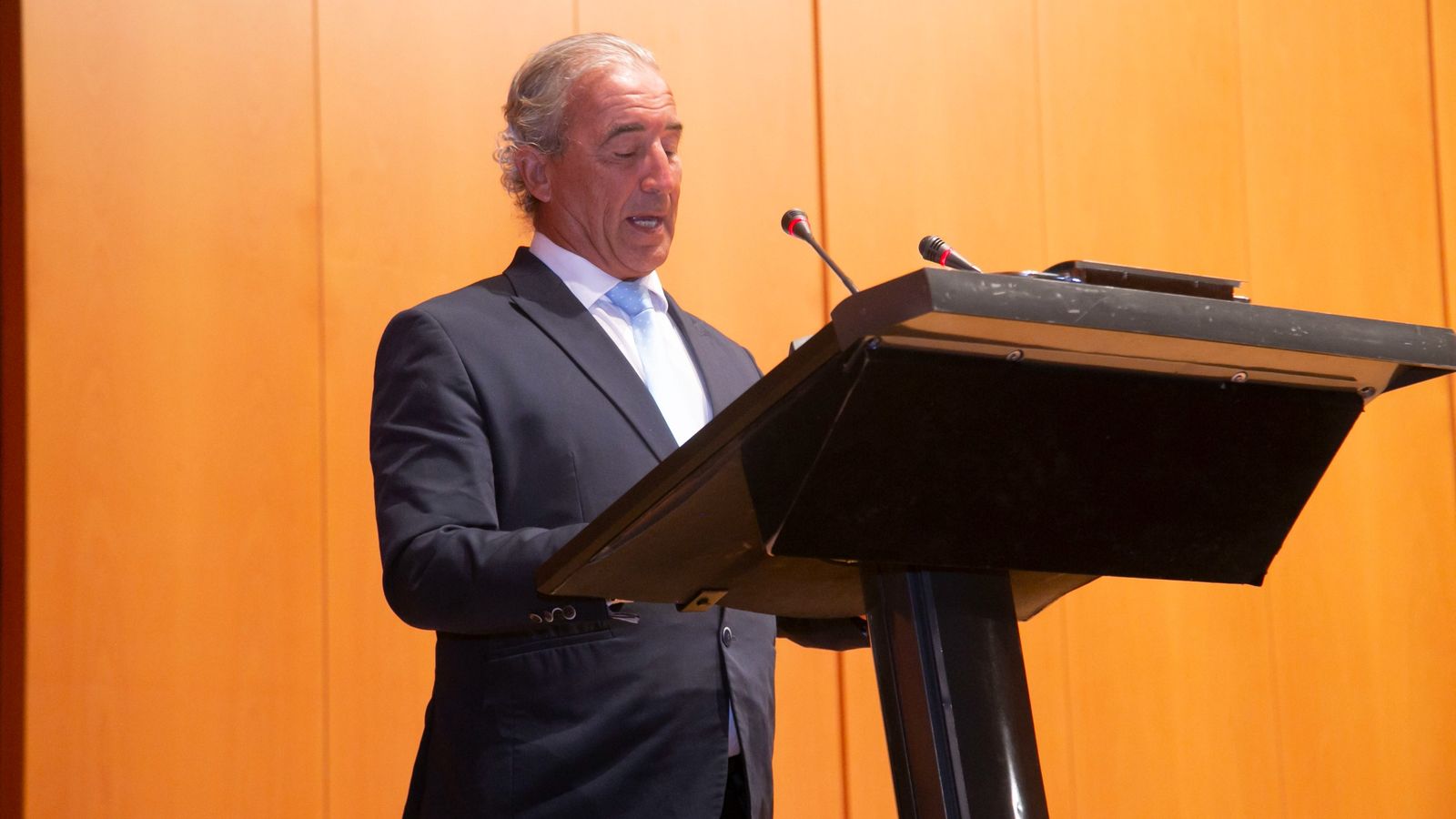 El presidente de Frizona, durante su intervención en el acto.