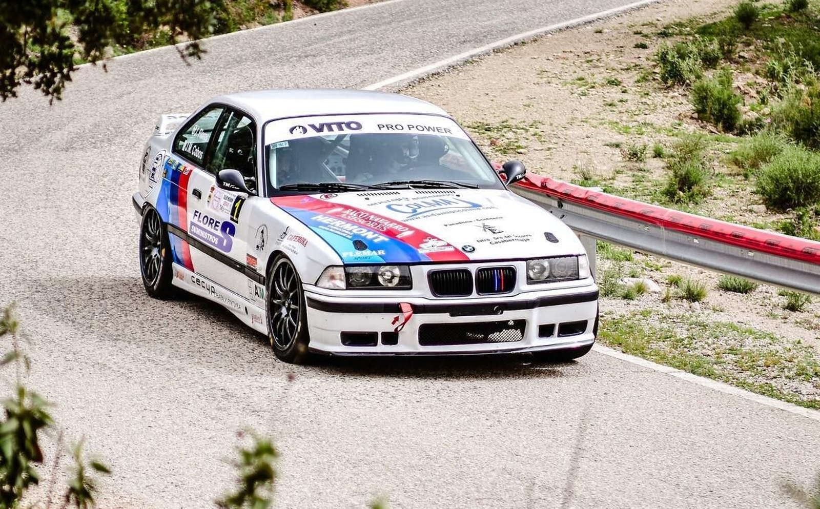 José Antonio González, a bordo de su BMW M3.