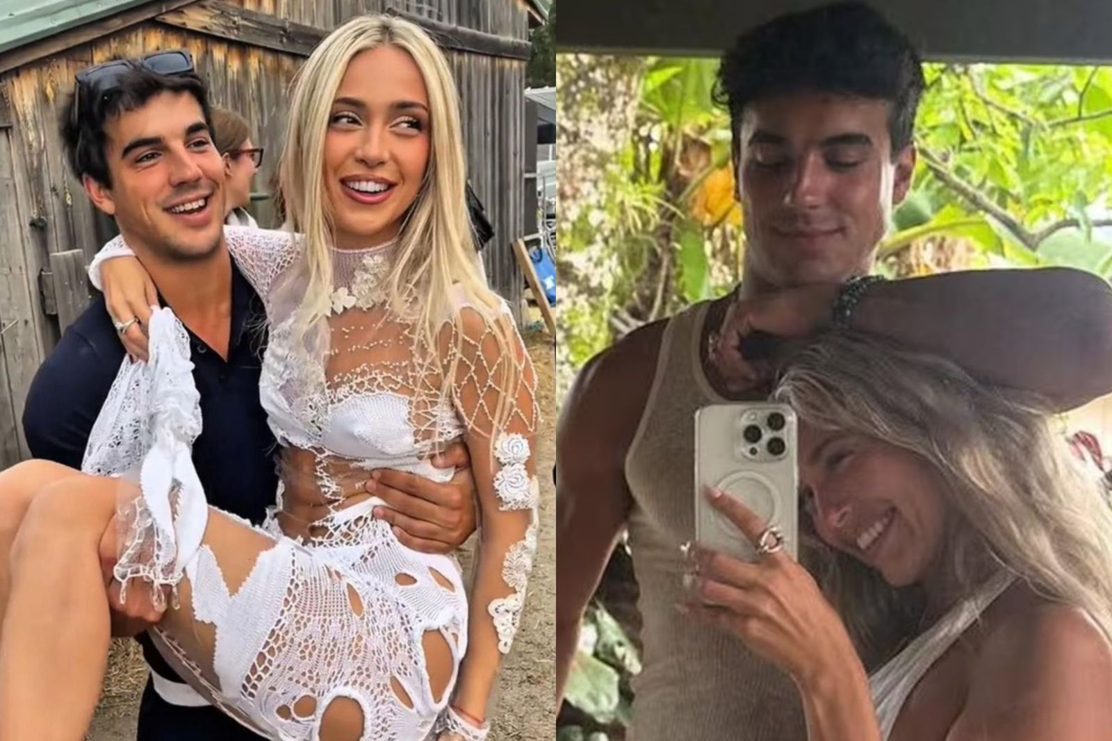 Imágenes que reflejan la complicidad existente entre Ana Mena y Óscar Casas.