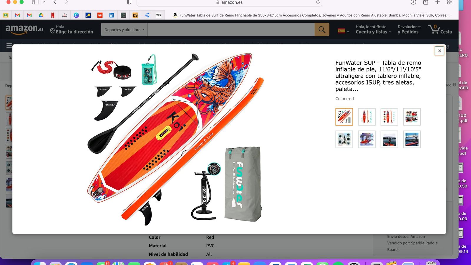 Tabla de remo inflable de pie ultraligera con tablero inflable