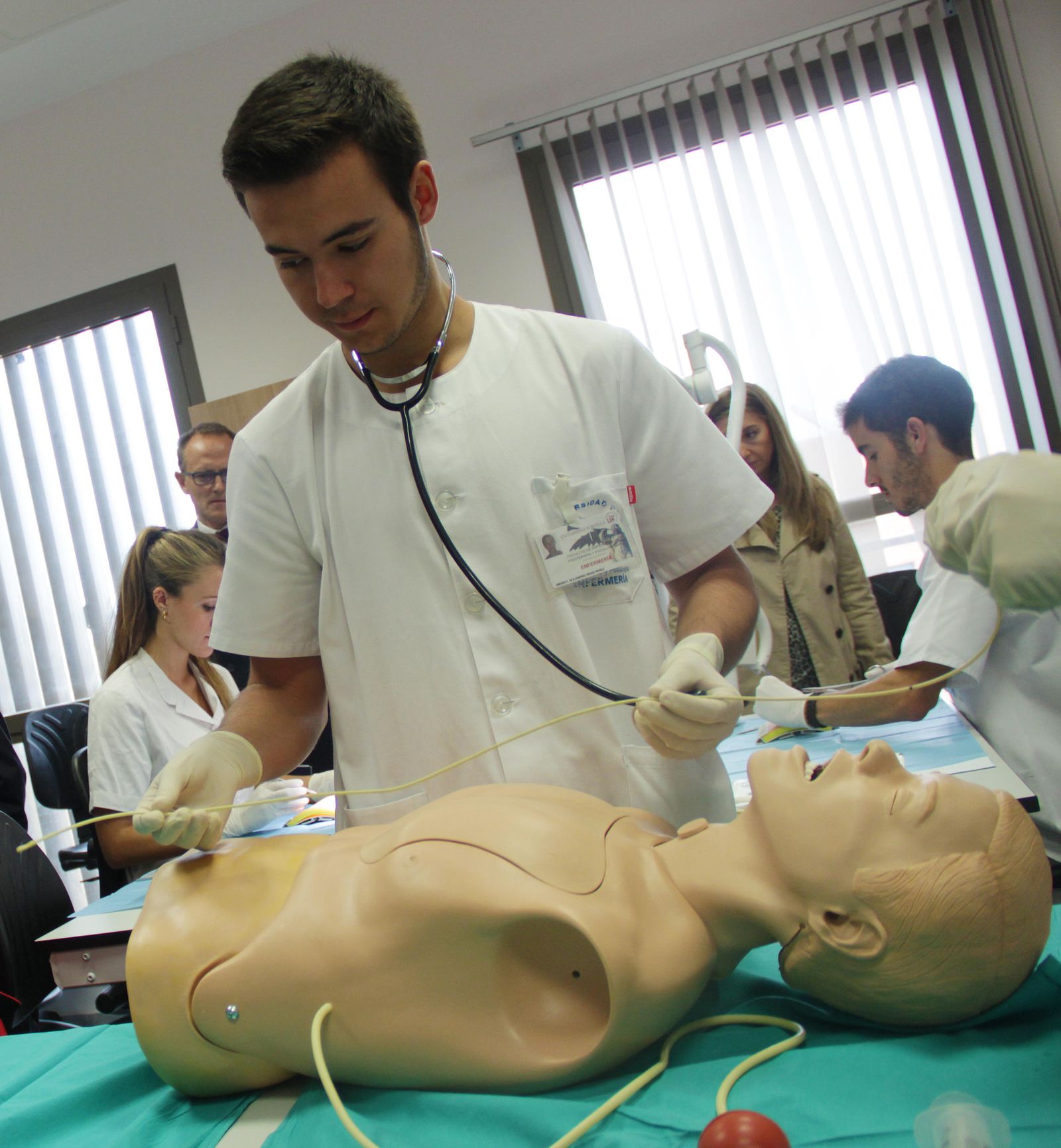 Imagen de archivo de un estudiante de enfermería