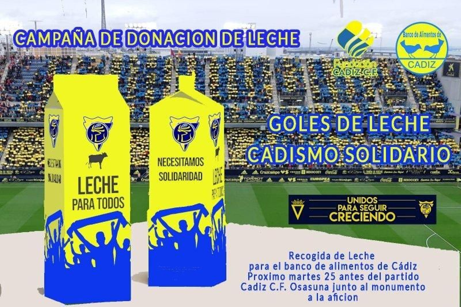 Imagen de la campaña de donación de leche.