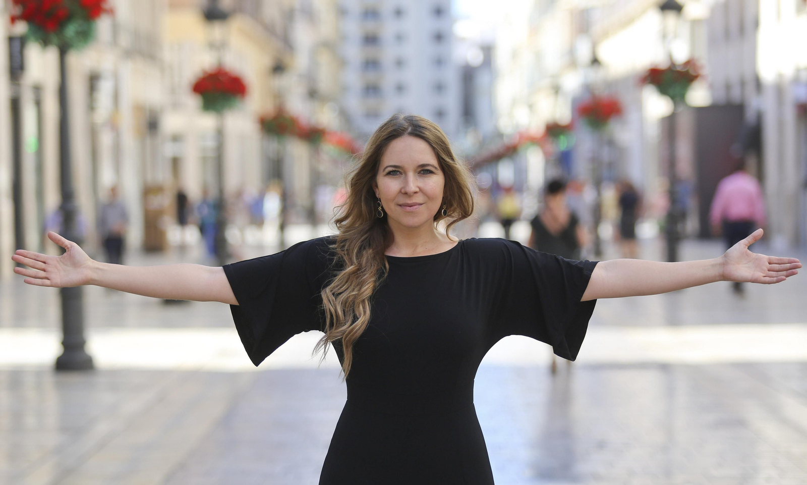 Rocío Márquez, en una estampa bien malagueña.