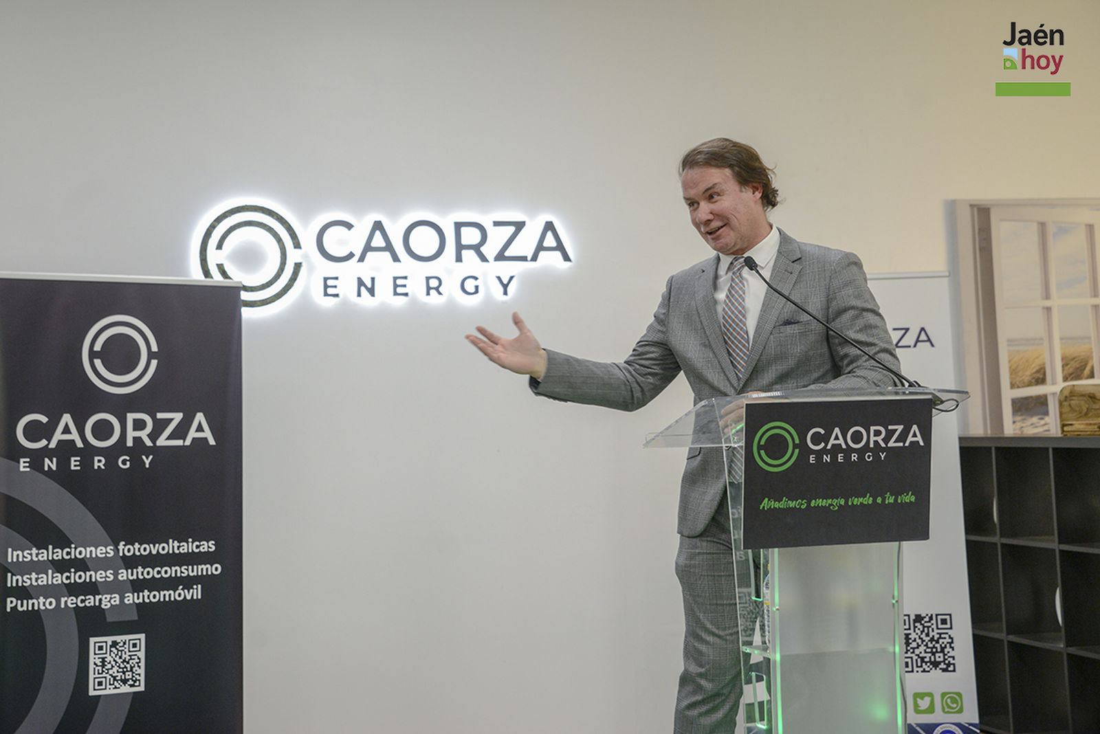 Inauguración de las instalaciones de la empresa Caorza Energy.