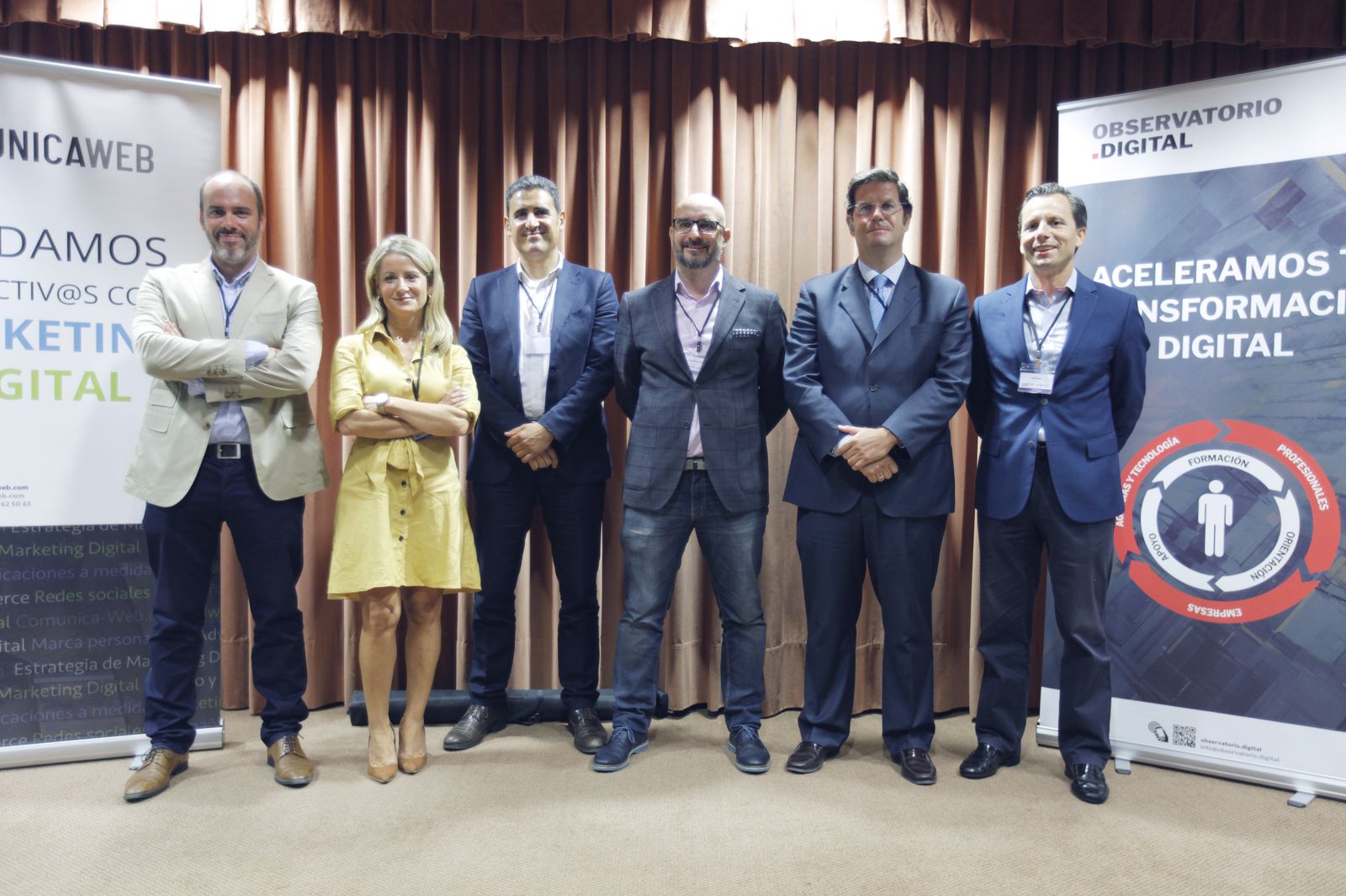 Javier Rodríguez, Rocío Mesa, Francisco Leal, Francisco Naranjo, Ramón Moreno de los Ríos y Luis Parra./ANA ALMA