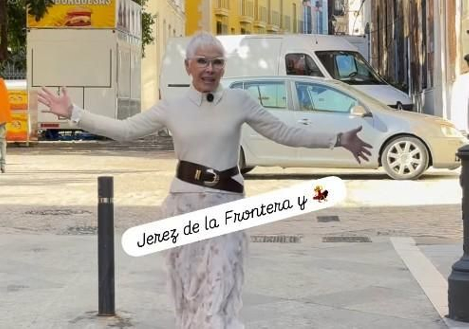 La influencer de Sanlúcar, Maku Gago, en Jerez.