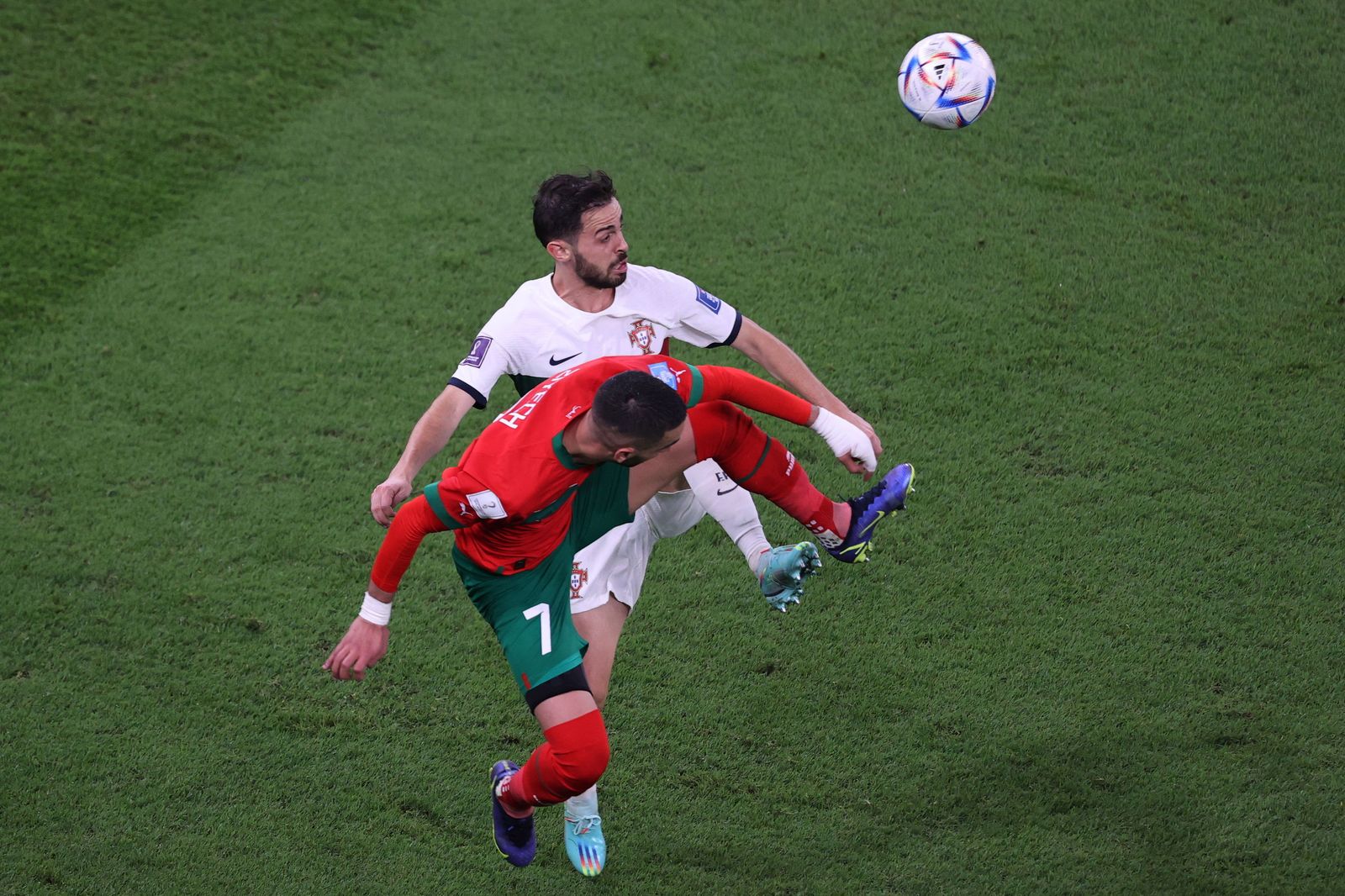 Las imágenes del Marruecos - Portugal de los cuartos de final del Mundial de Qatar