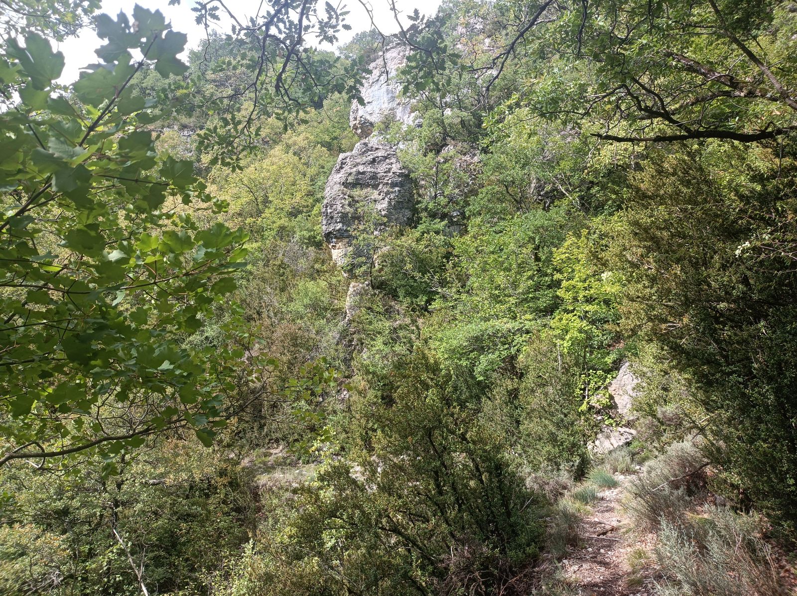 Pasando el Congosto de Obarra.