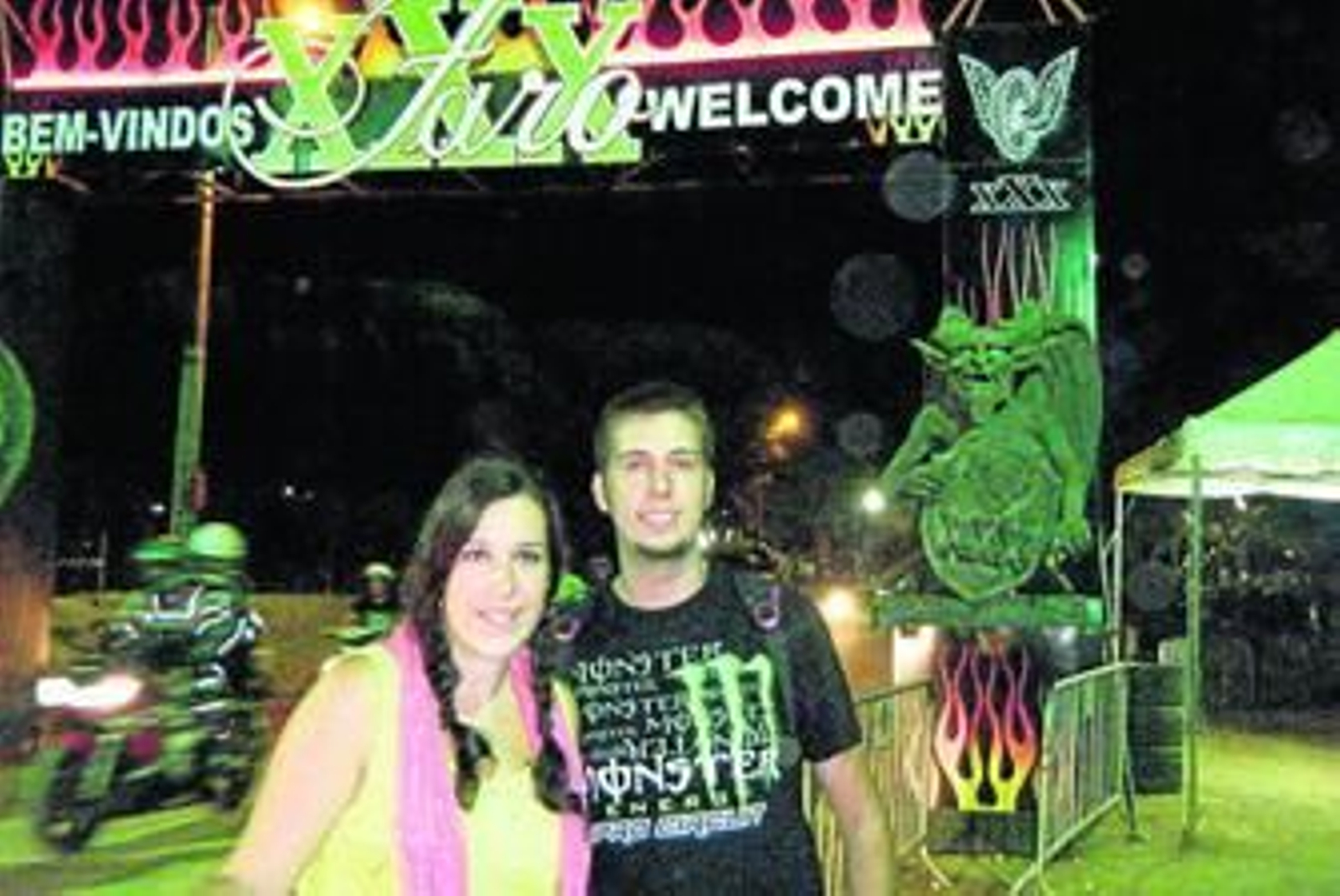 Moteros algecireños en la concentración de Faro.