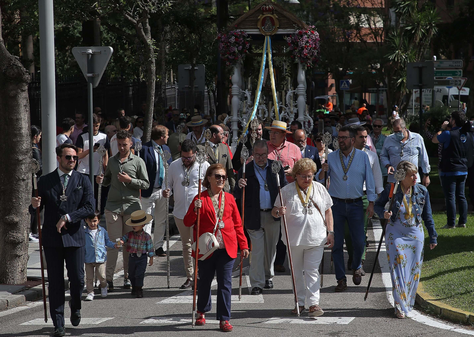 El comienzo de la peregrinación de la Hermandad del Rocío de Algeciras, en imágenes